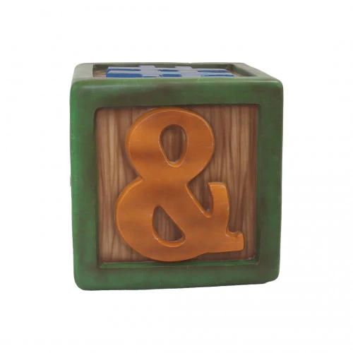 1.5' Green Toy Block with #!?-&@ Symbols