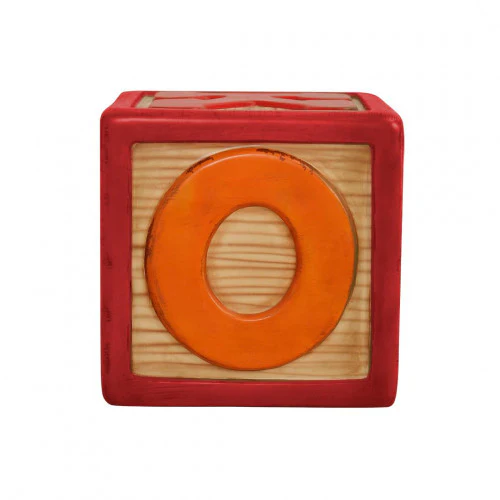 1.5' Red Toy Block with DGKORV Letters