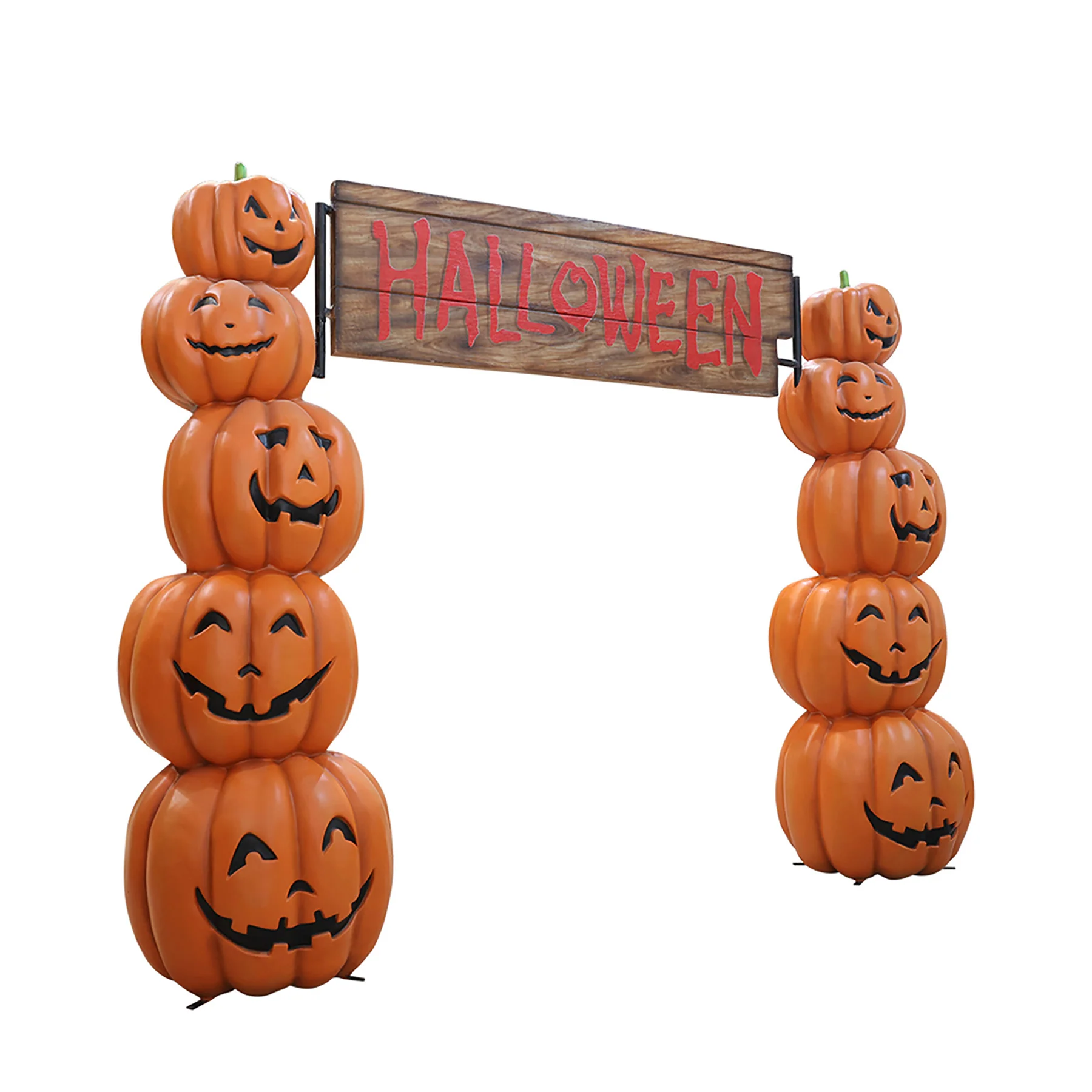 10.5' Pumpkin Stack Arch with Sign - Image 4