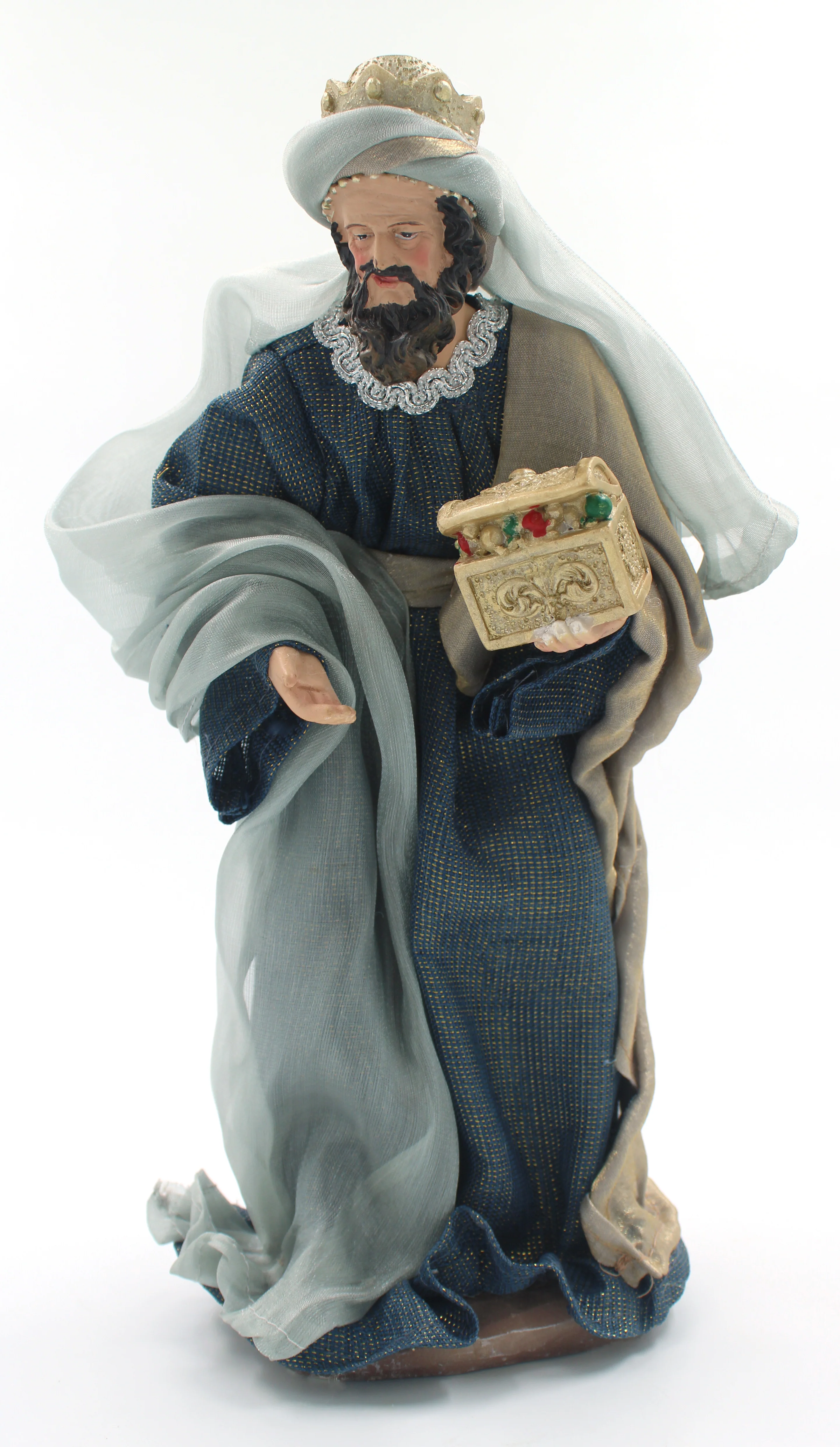 11 Piece 12" Blue Fabric Nativity - Image 10