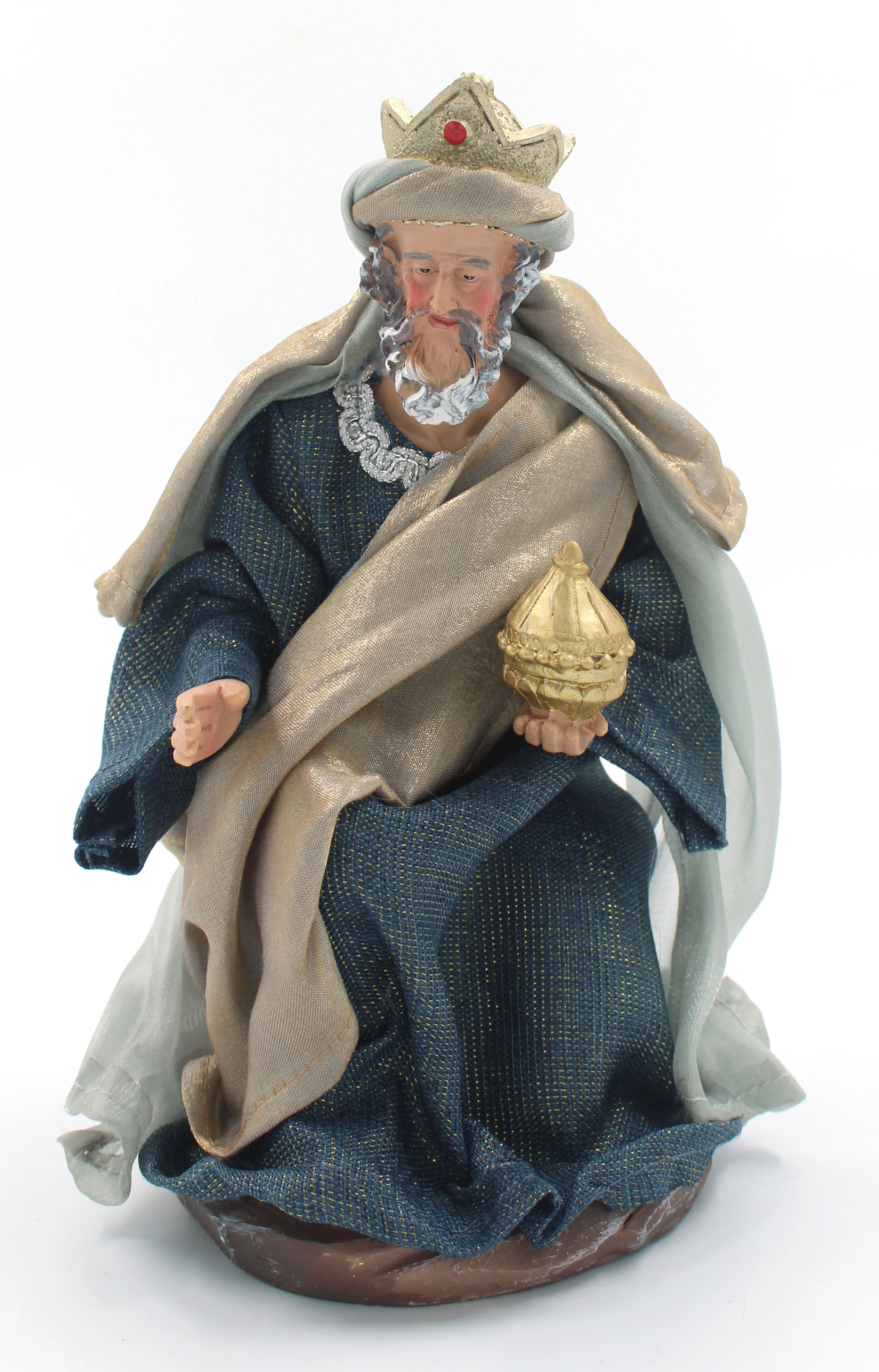 11 Piece 12" Blue Fabric Nativity - Image 11