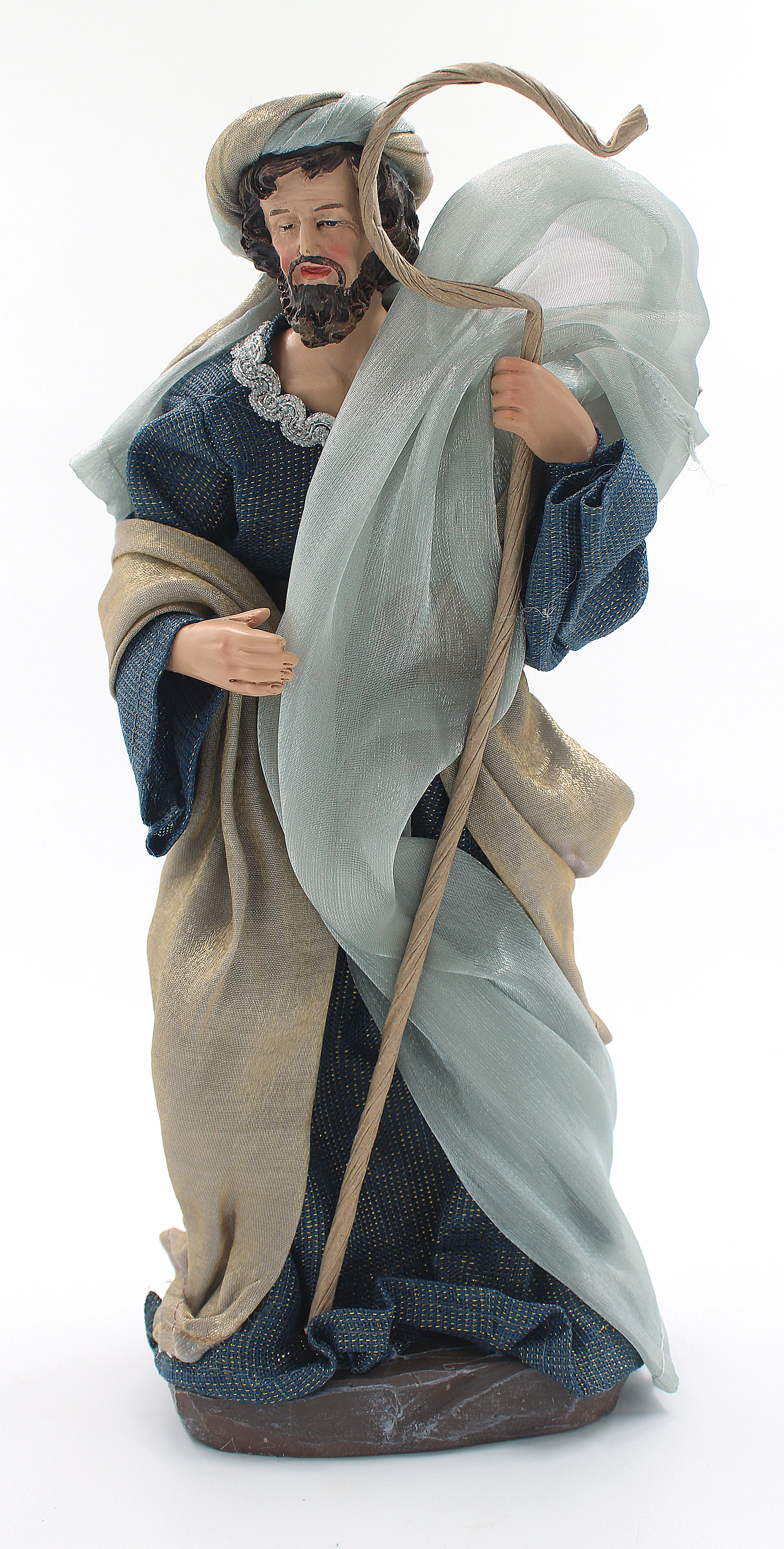 11 Piece 12" Blue Fabric Nativity - Image 12
