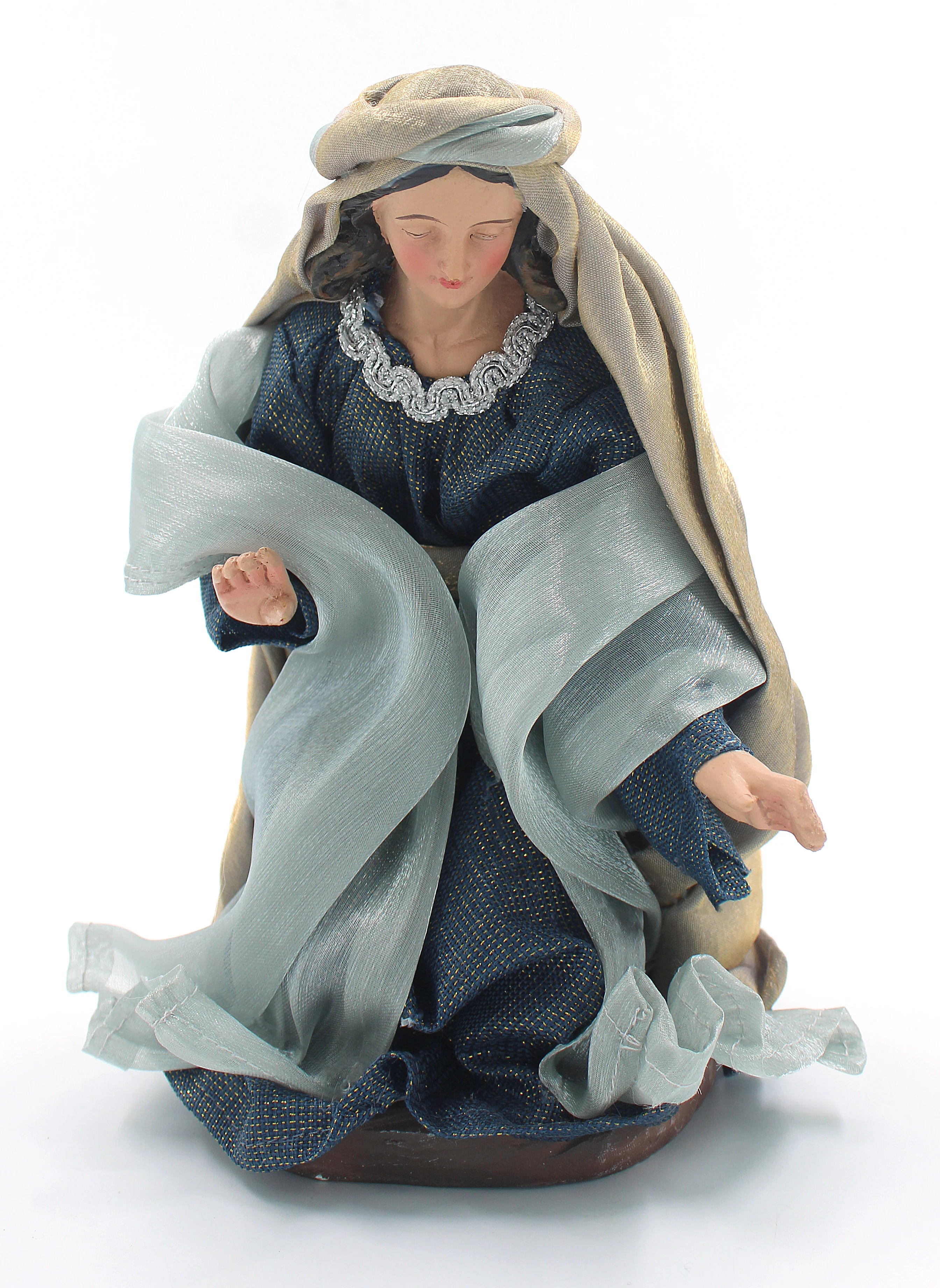 11 Piece 12" Blue Fabric Nativity - Image 8