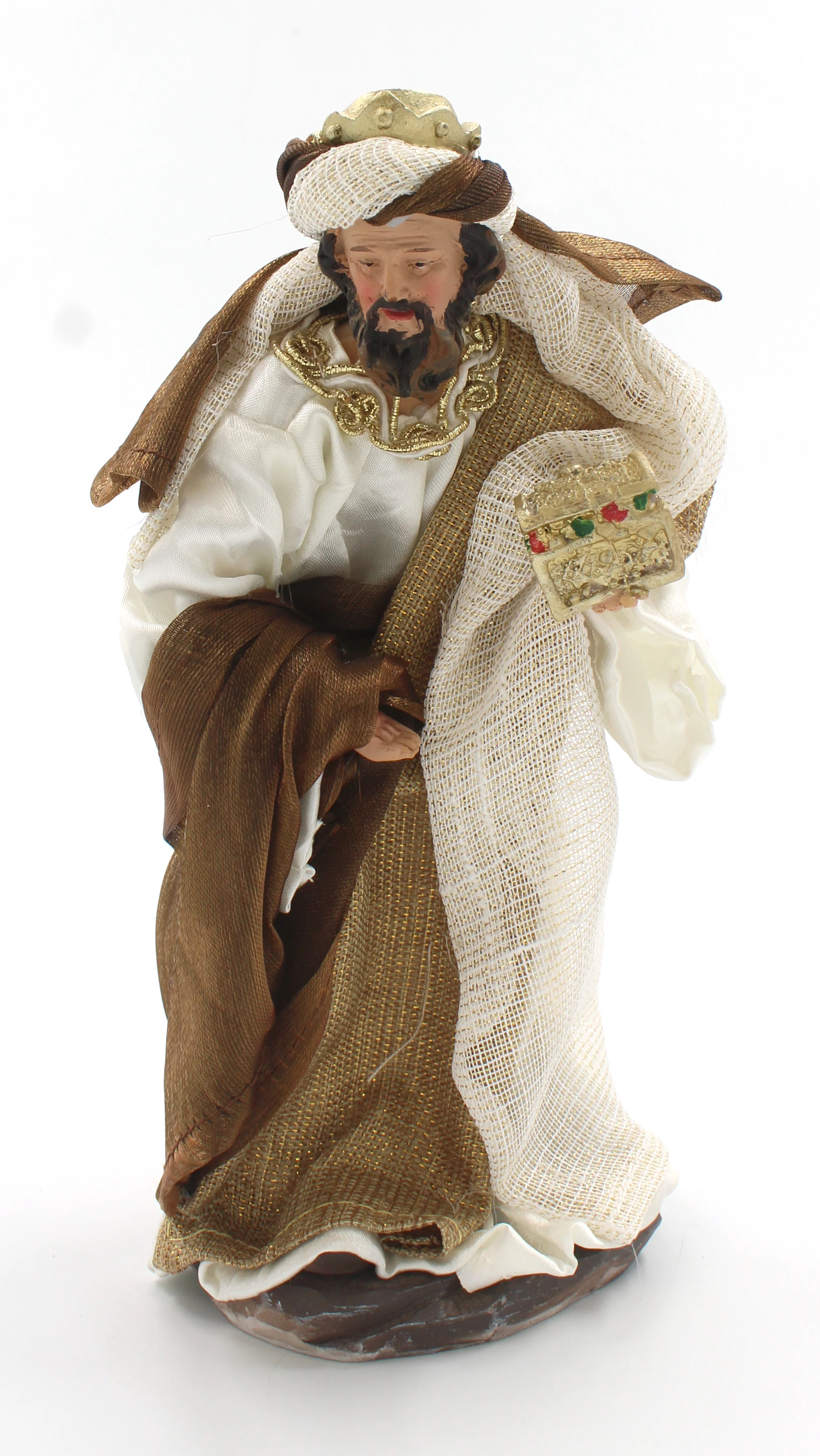 11 Piece 8" Brown Fabric Nativity - Image 11