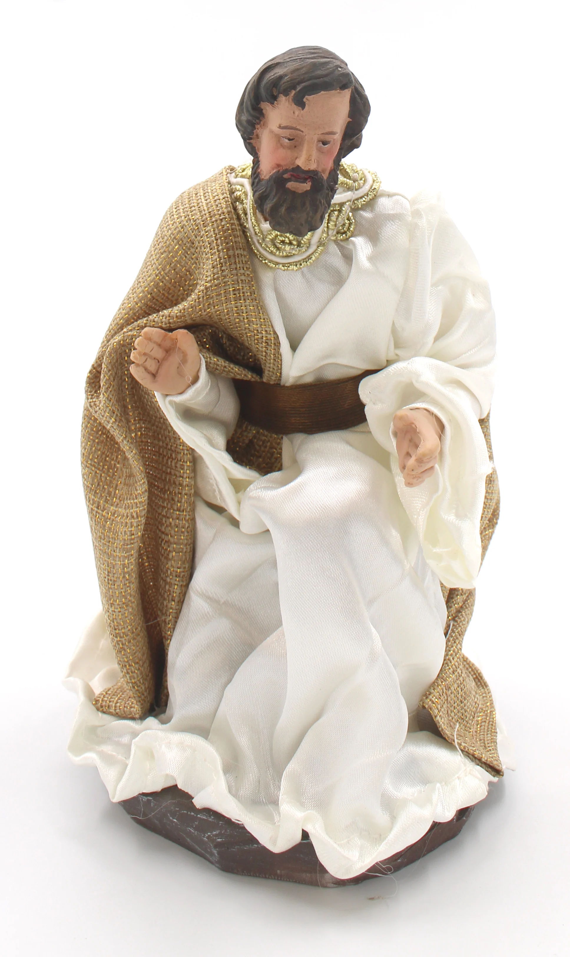 11 Piece 8" Brown Fabric Nativity - Image 6