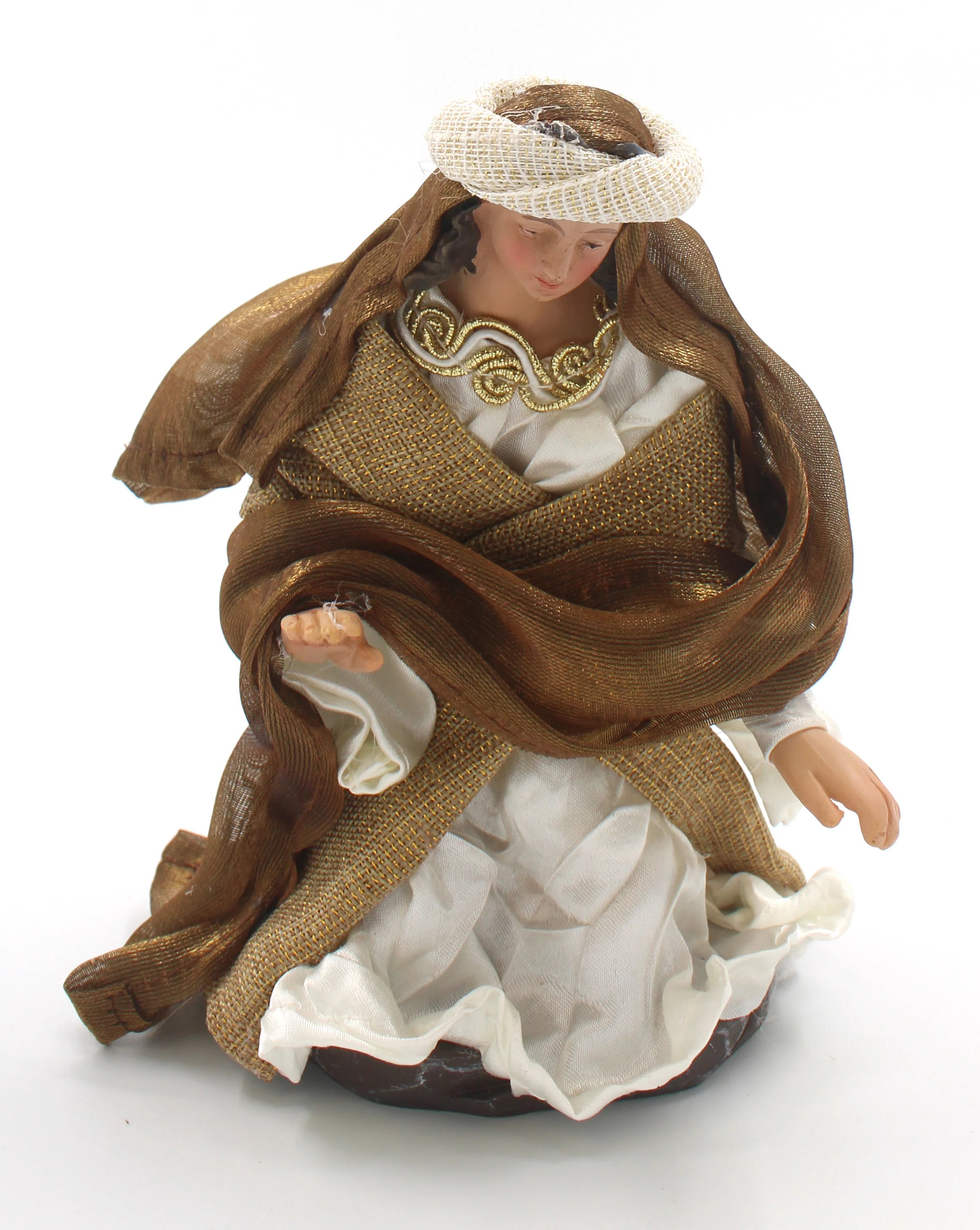 11 Piece 8" Brown Fabric Nativity - Image 7