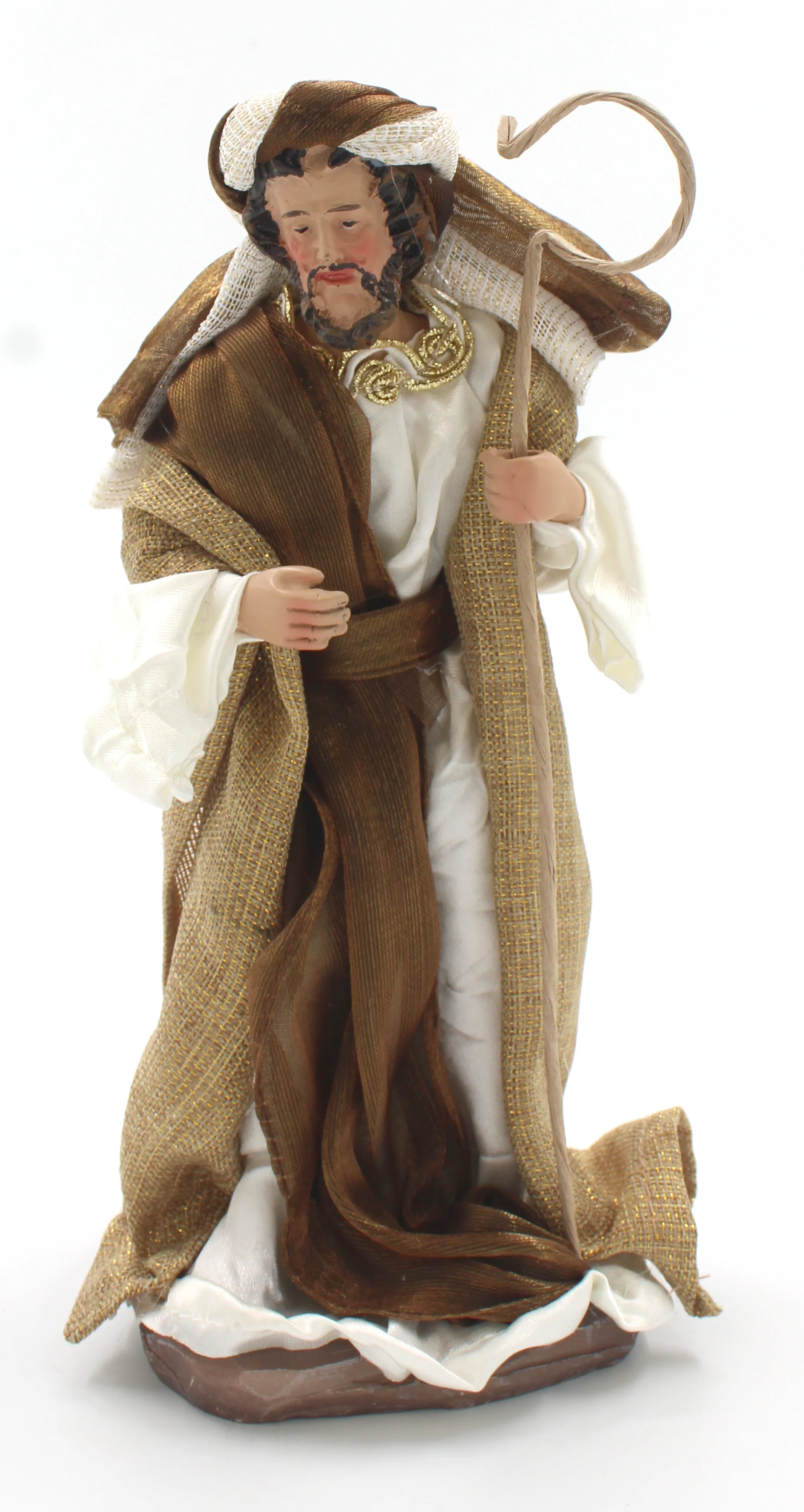 11 Piece 8" Brown Fabric Nativity - Image 8