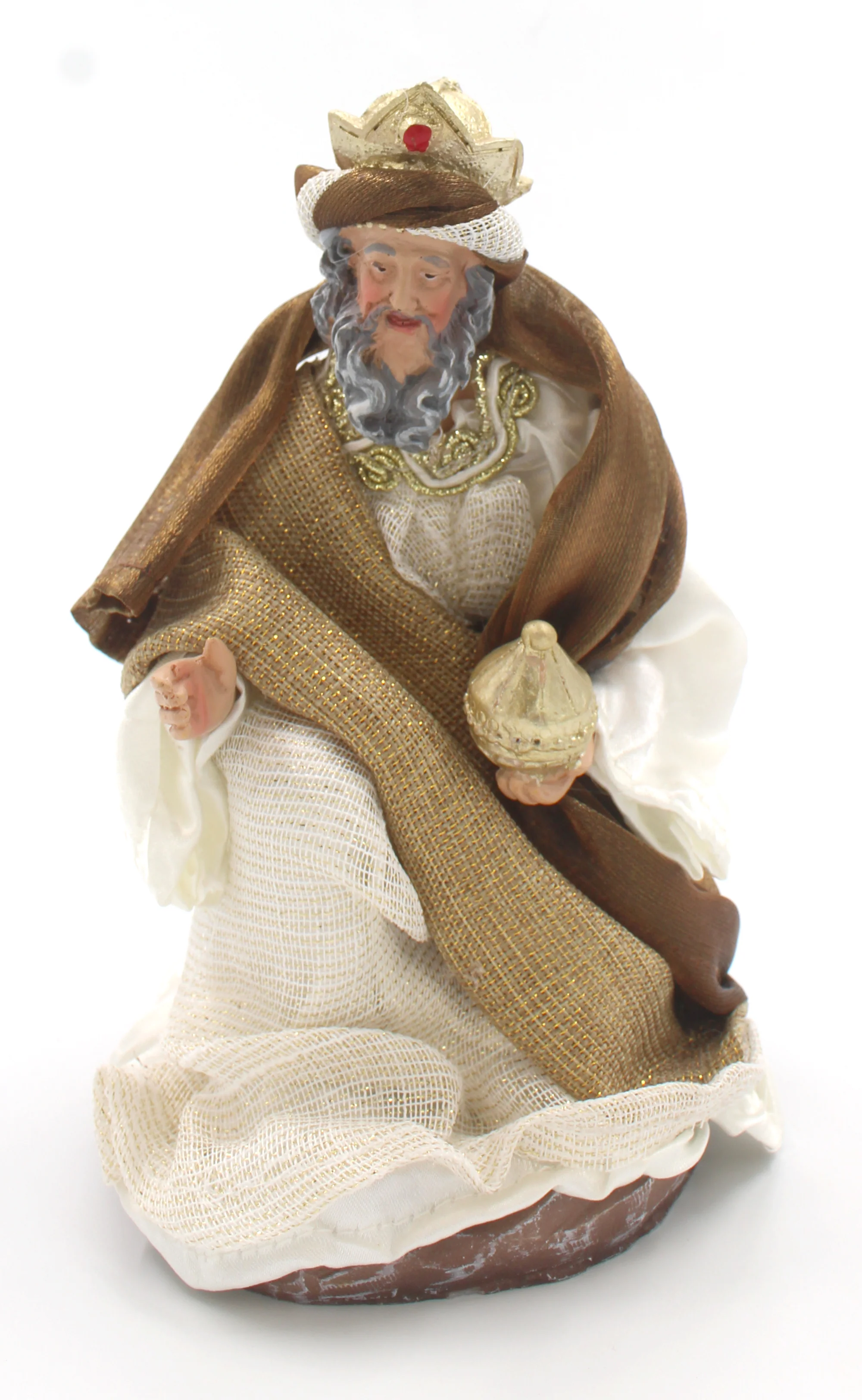 11 Piece 8" Brown Fabric Nativity - Image 9