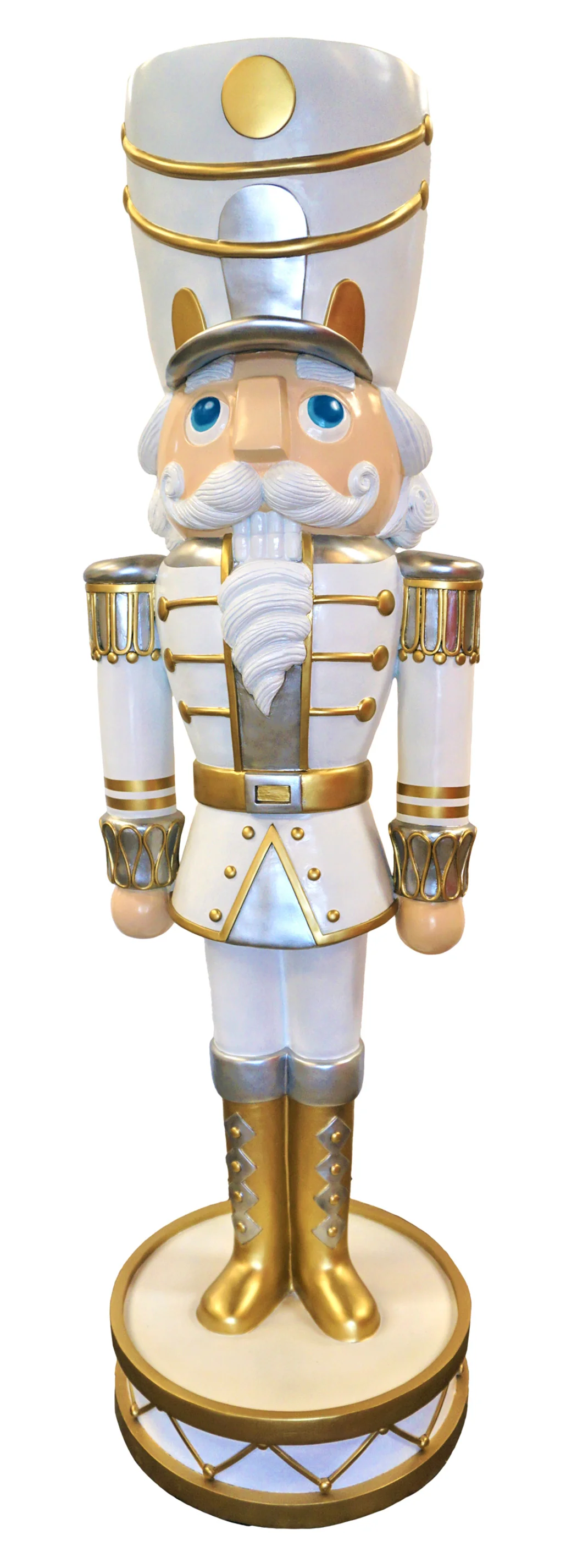 12'  White and Gold Nutcracker