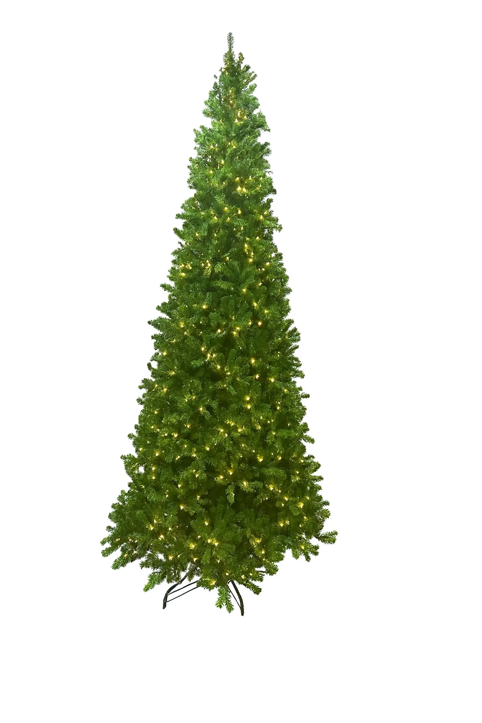 14' Sequoia Evergreen Christmas Tree with Warm White LED Lights