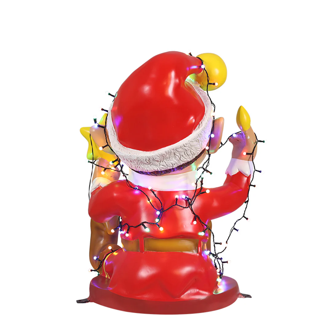 2.5' Elf Tangled in Lights - Image 4
