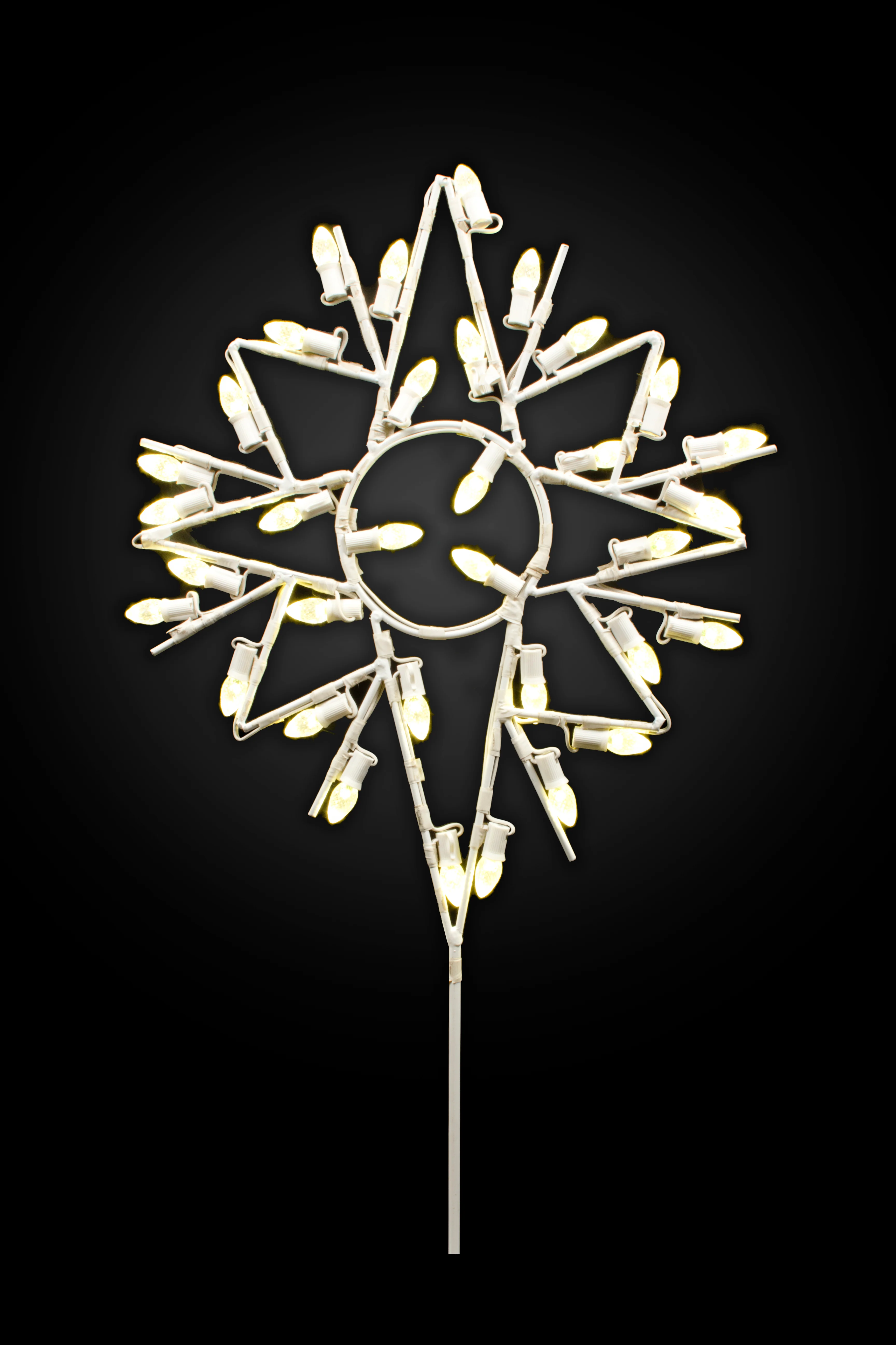 2' Commercial Grade 8 Point Bethlehem Star Lit with Warm White LEDs