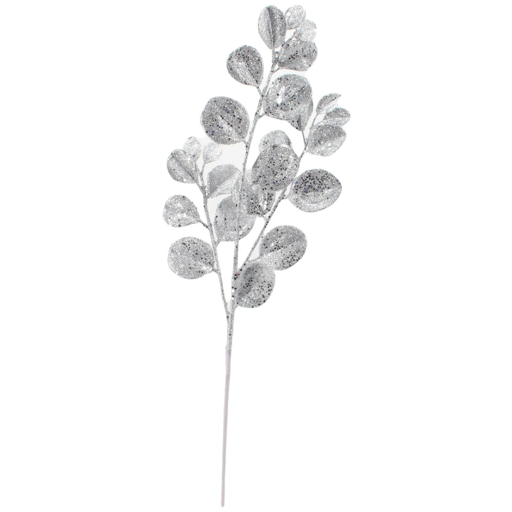3 Pack of Silver Round Leaf Glitter Picks - Image 3