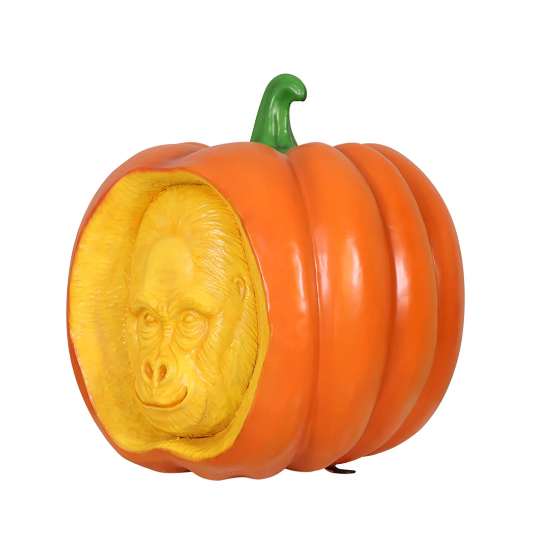 36" Gorilla Carved Pumpkin - Image 2