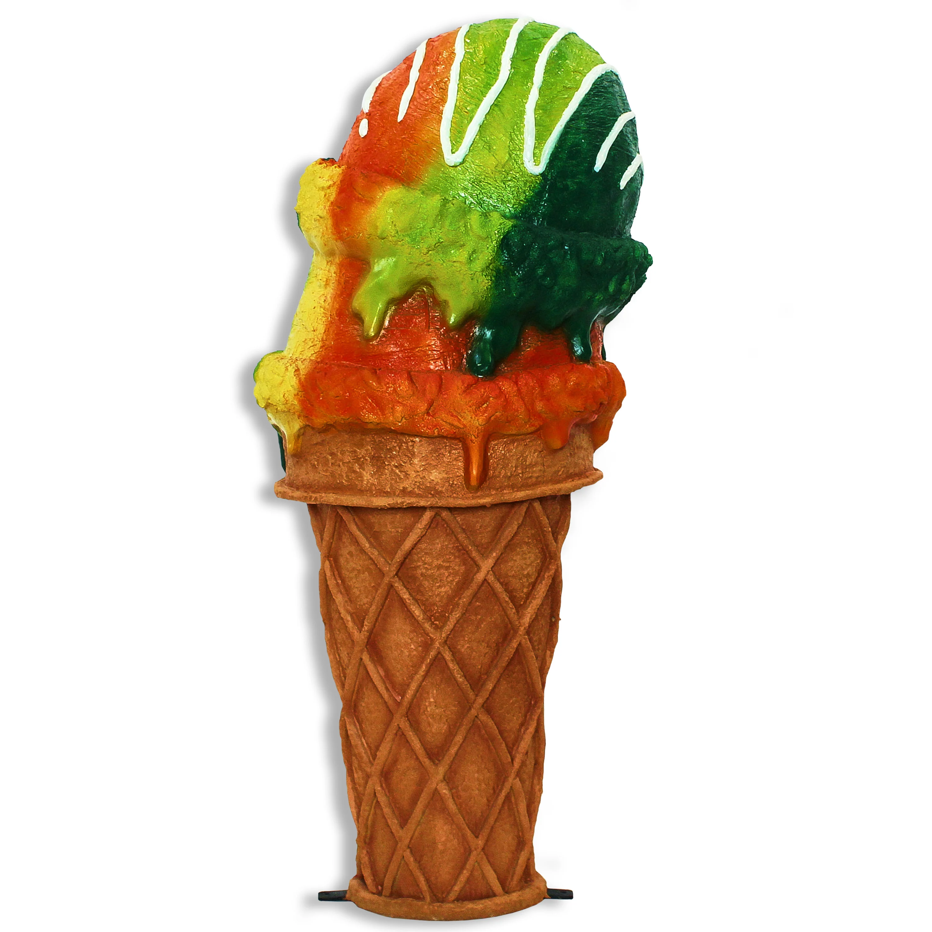 4' Double Scoop Rainbow Ice Cream - Image 2