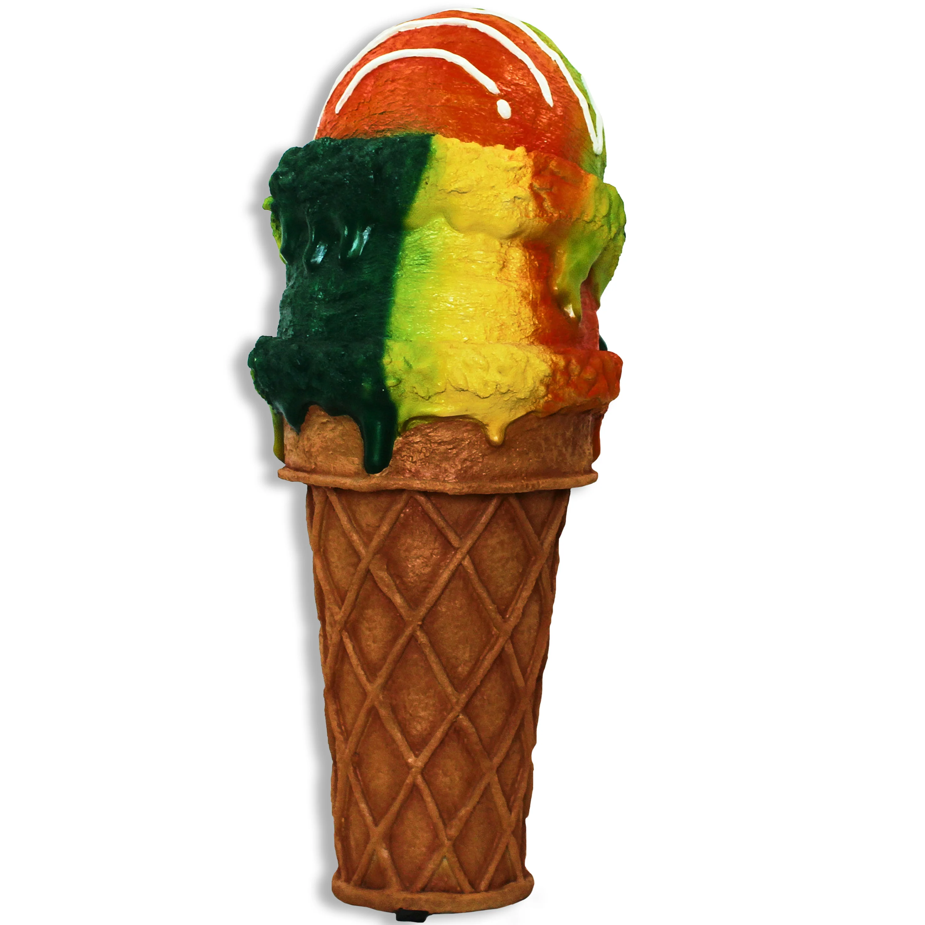 4' Double Scoop Rainbow Ice Cream - Image 3