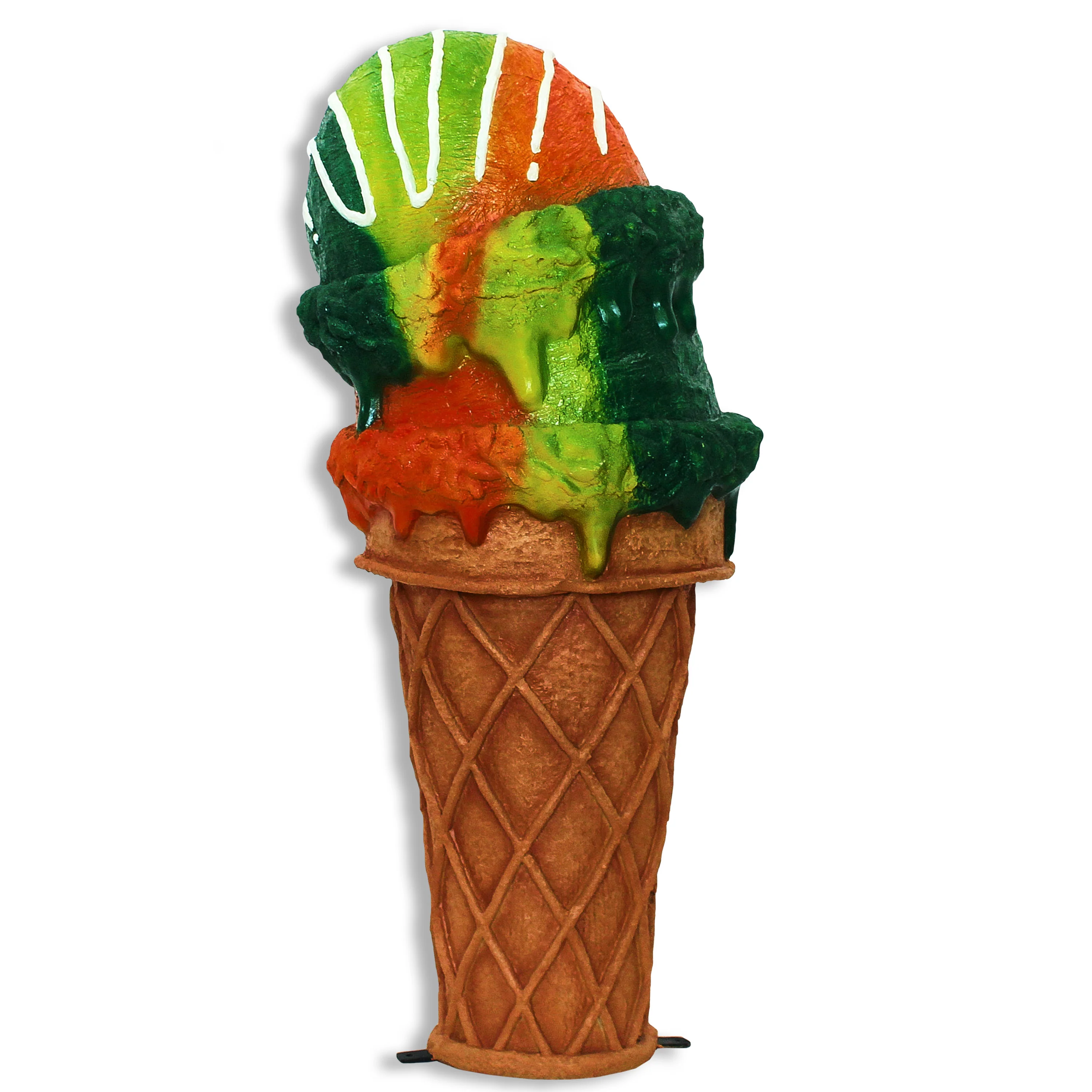 4' Double Scoop Rainbow Ice Cream - Image 4