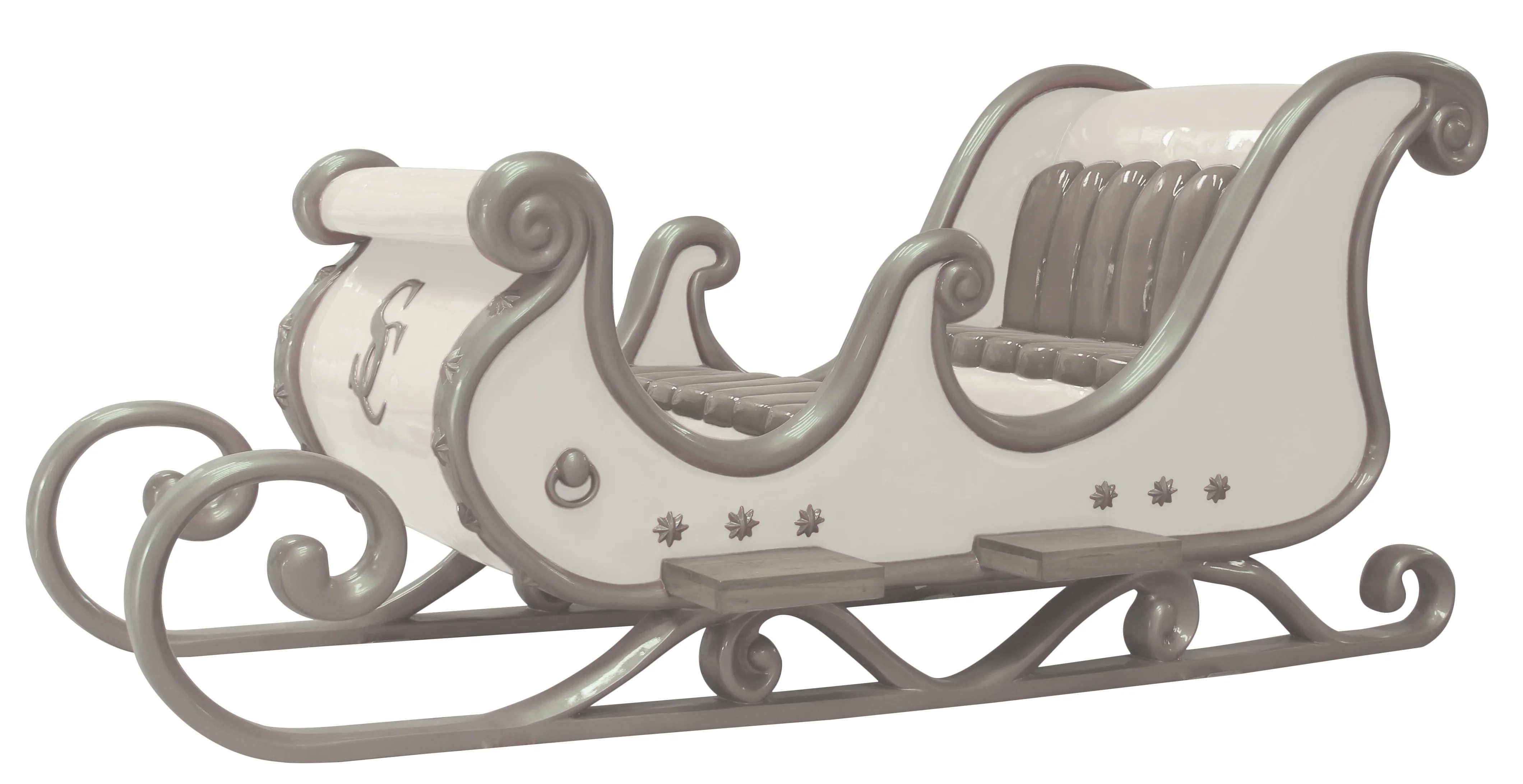 4 Person White Sleigh - Image 3