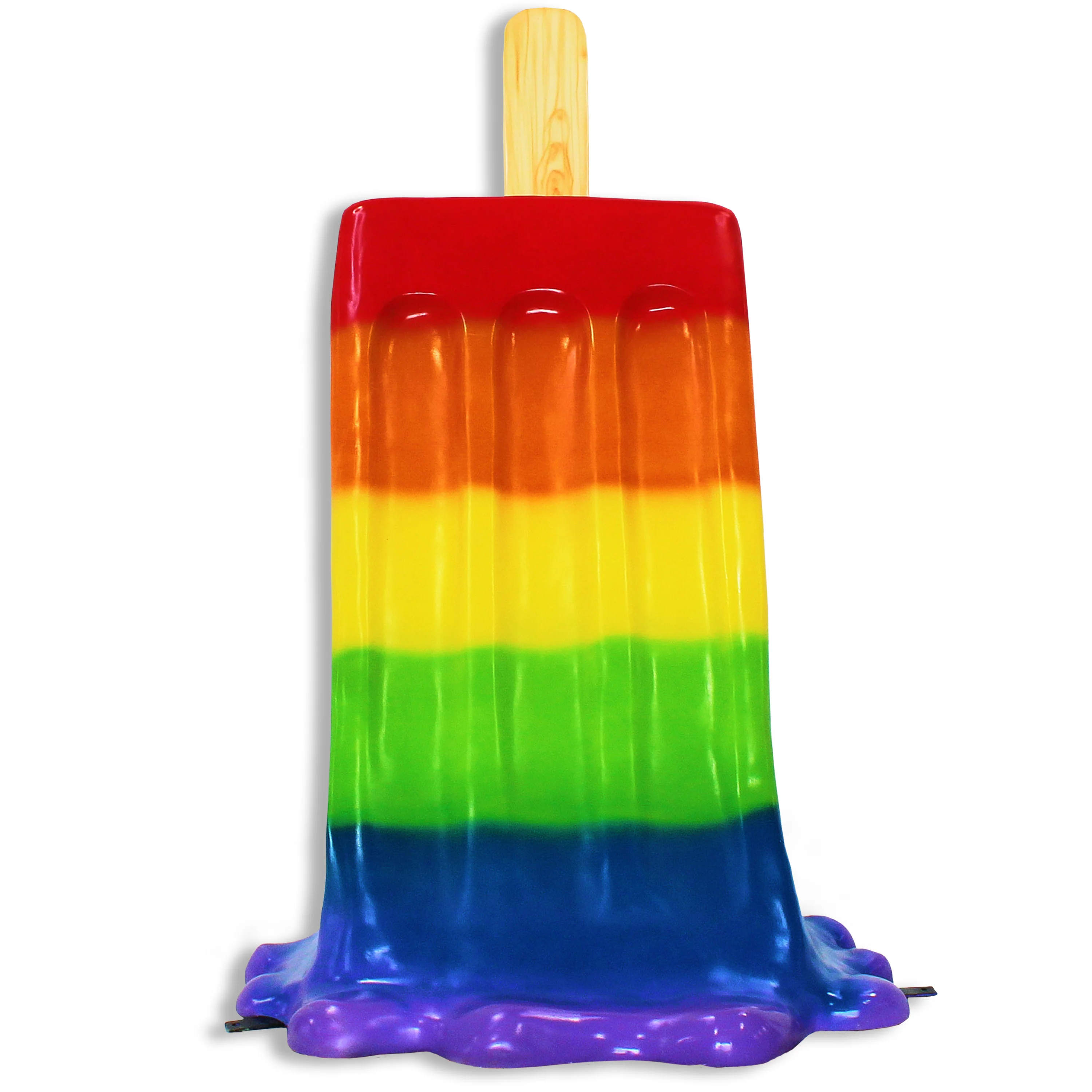 4' Rainbow Melting Popsicle