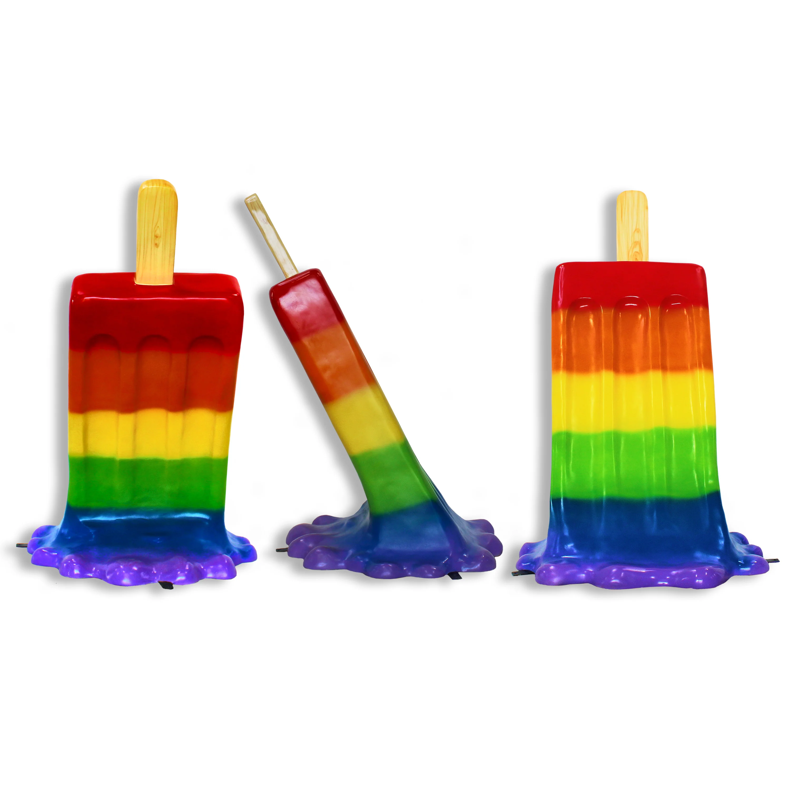4' Rainbow Melting Popsicle - Image 4