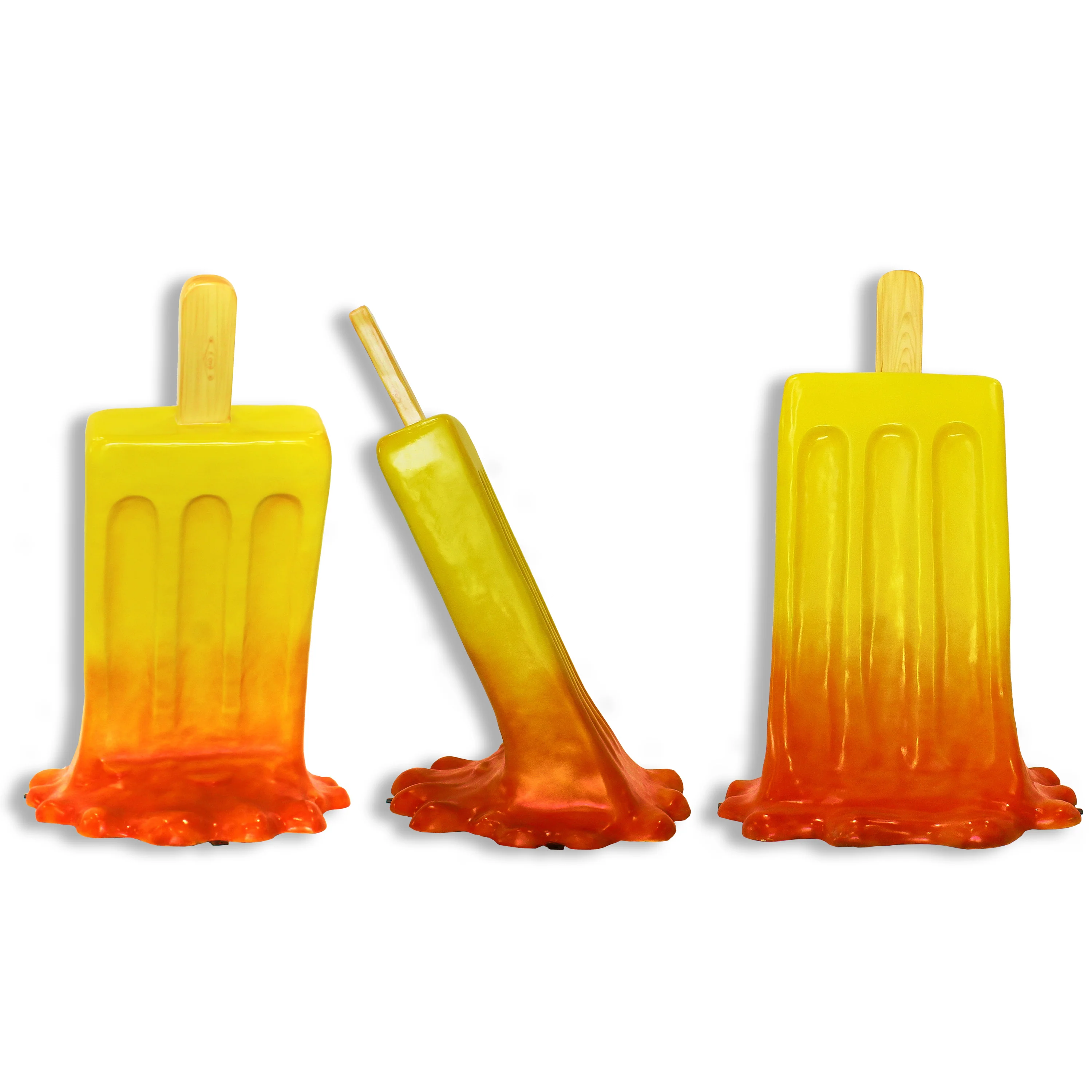 4' Red and Yellow Melting Popsicle - Image 4