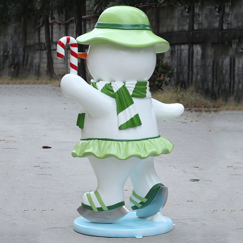 5' Skating Snowman Ma - Image 2