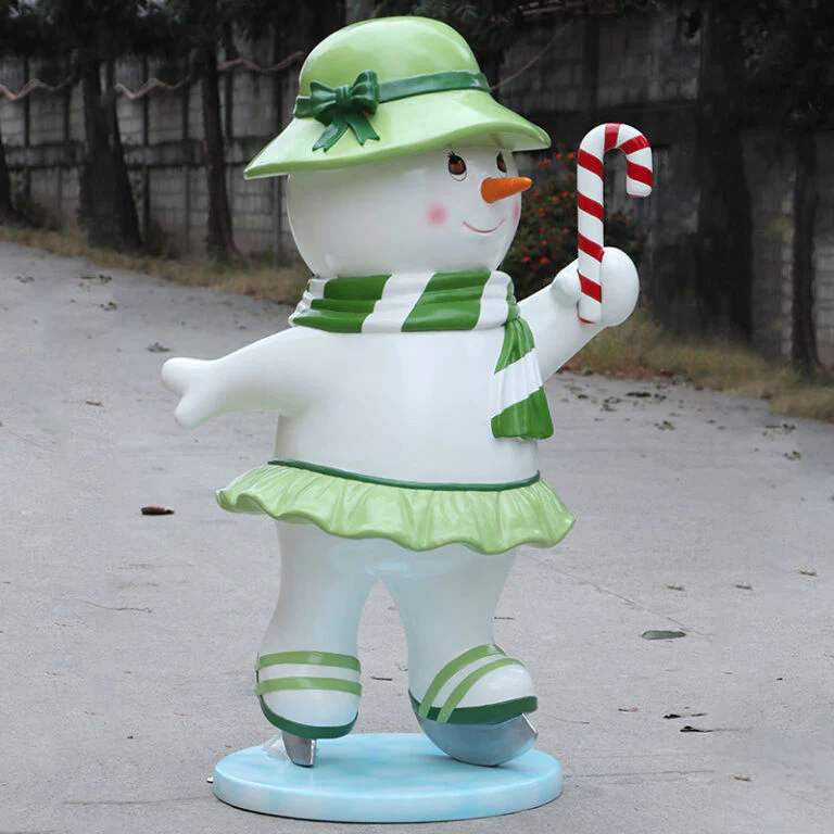 5' Skating Snowman Ma - Image 3