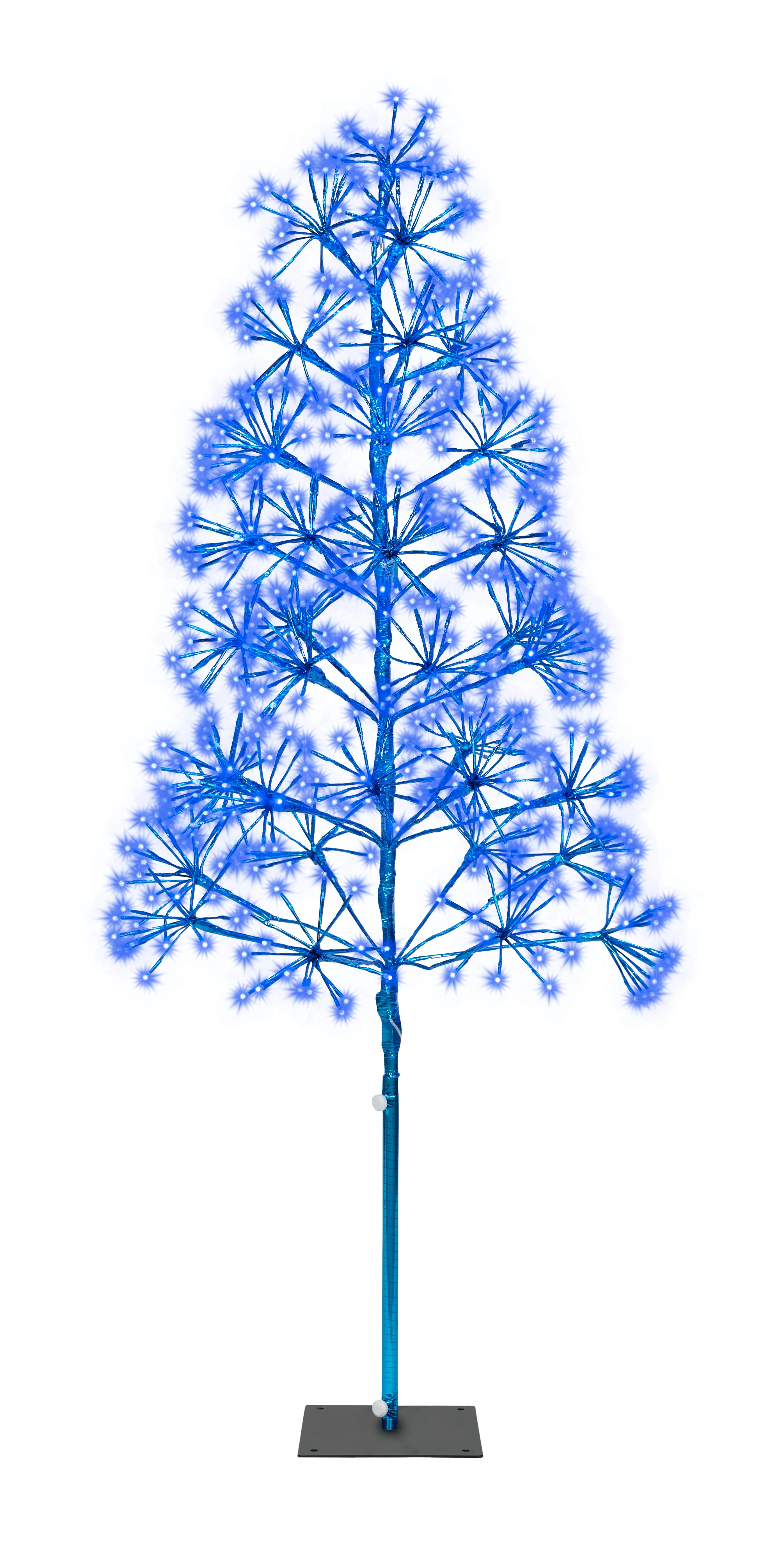 5' Blue Starburst LED Tree - Image 4