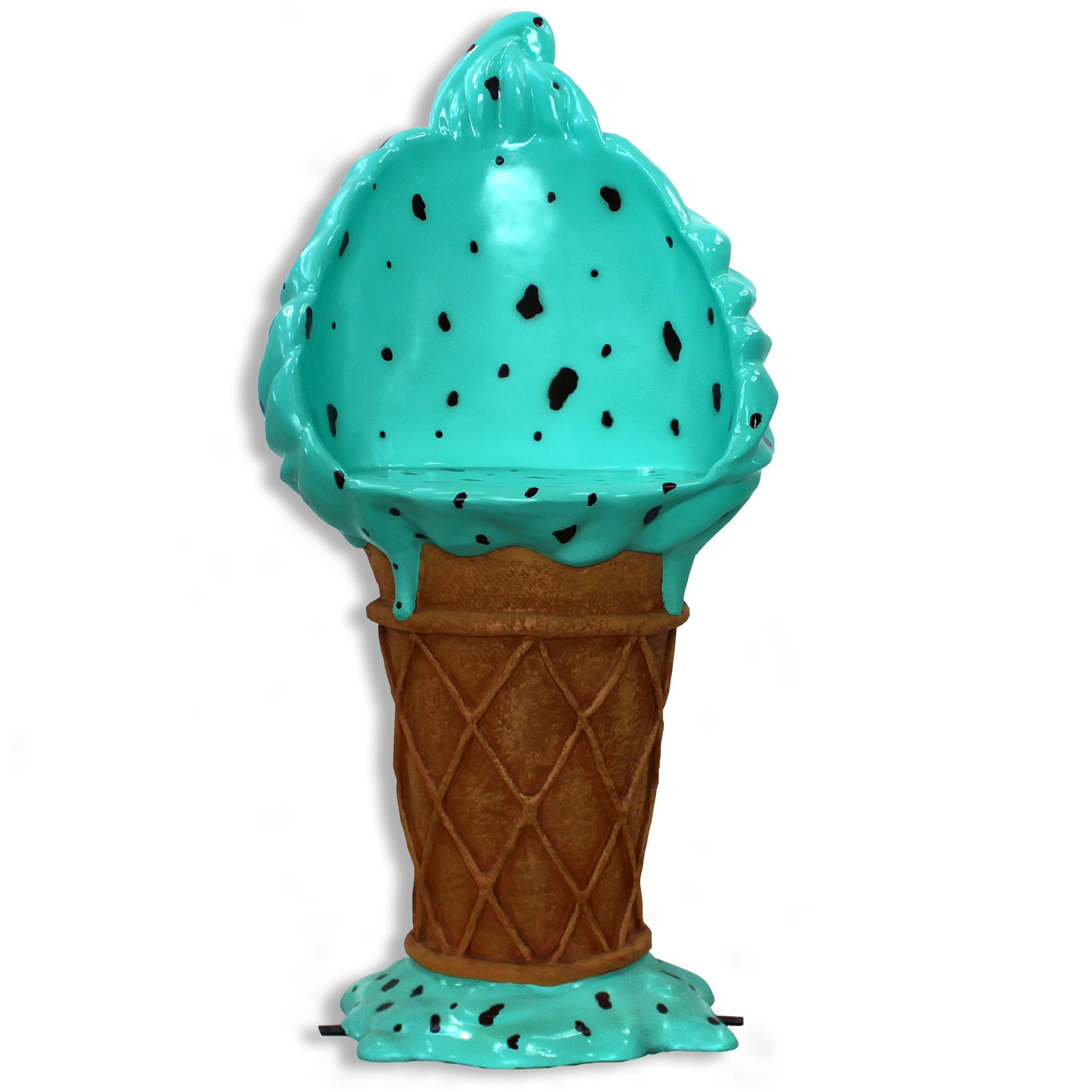 5' Mint chocolate Chip Ice Cream Cone Bar Stool - Image 3