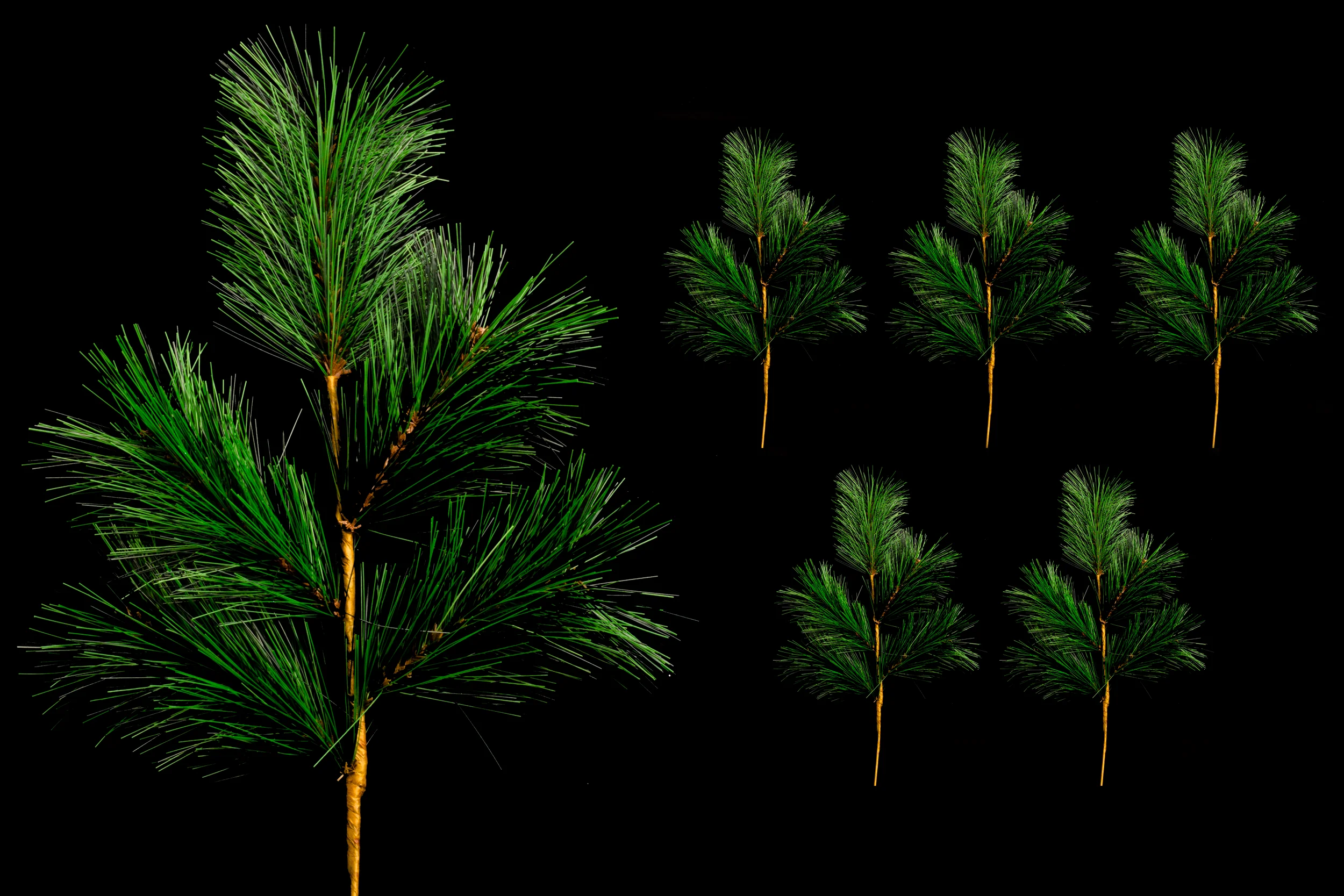 5 Pack of 21" Artificial Pine Picks