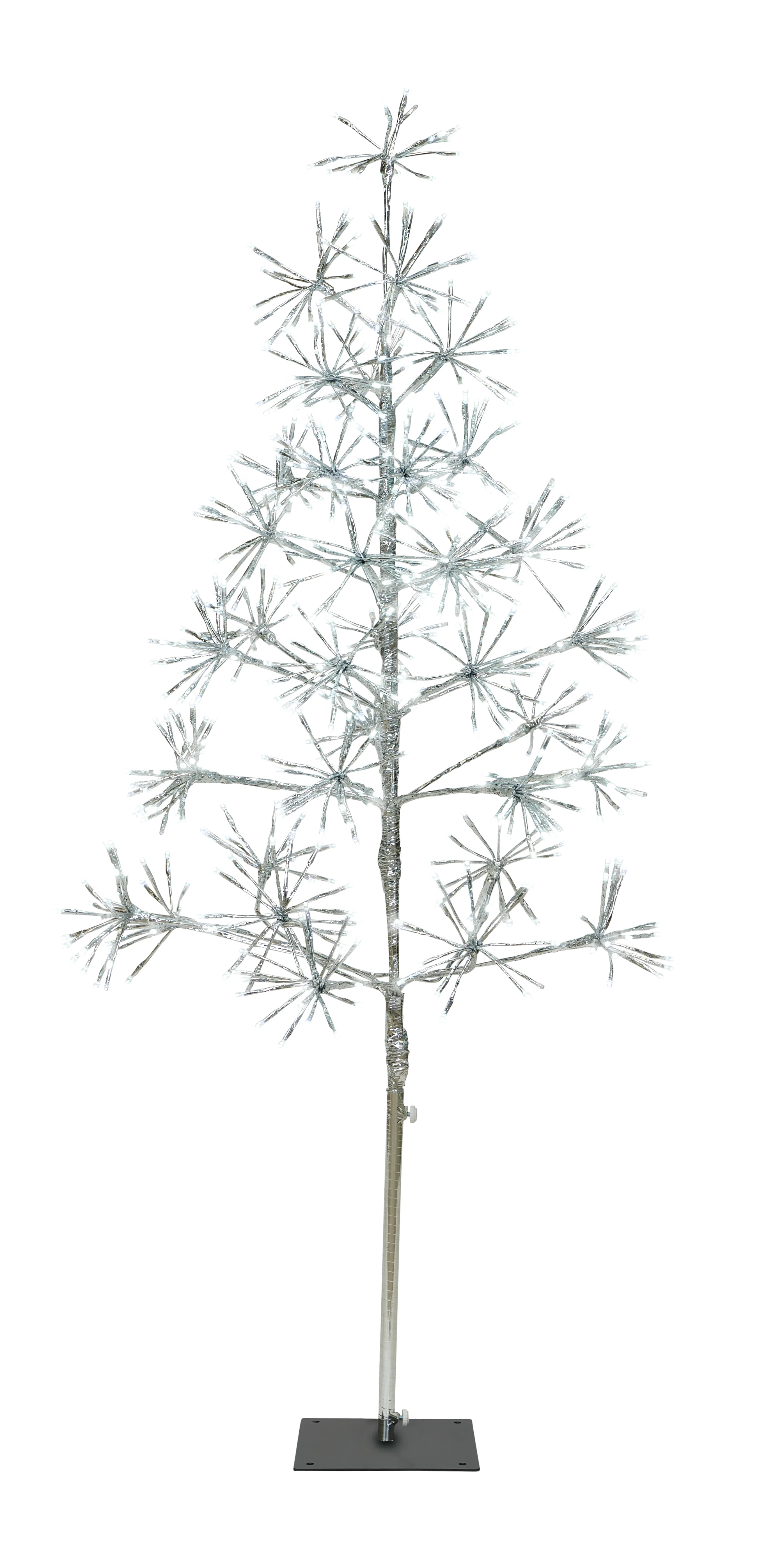 5' Pure White Starburst LED Tree - Image 4