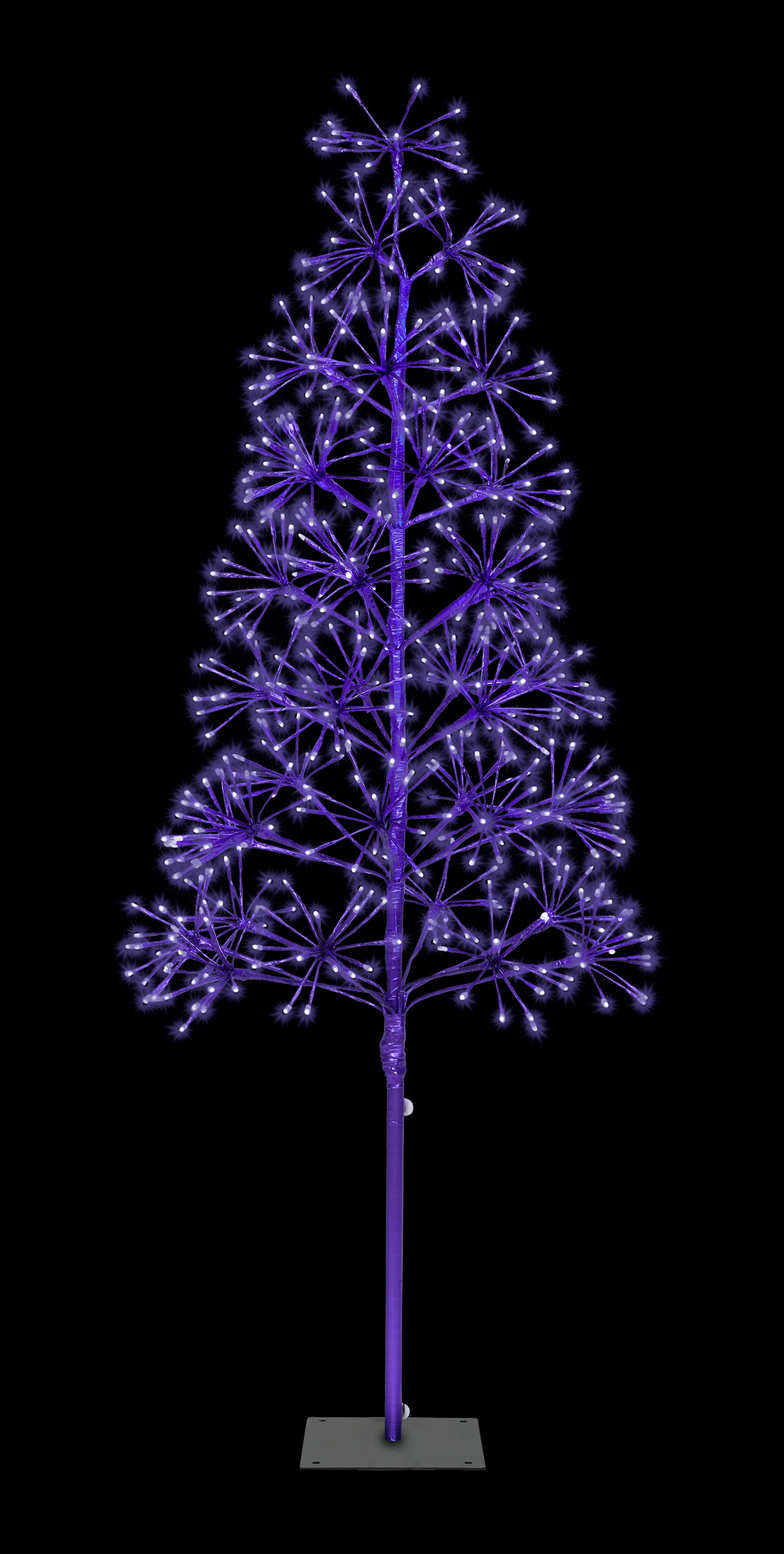 5' Purple Starburst LED Tree - Image 3