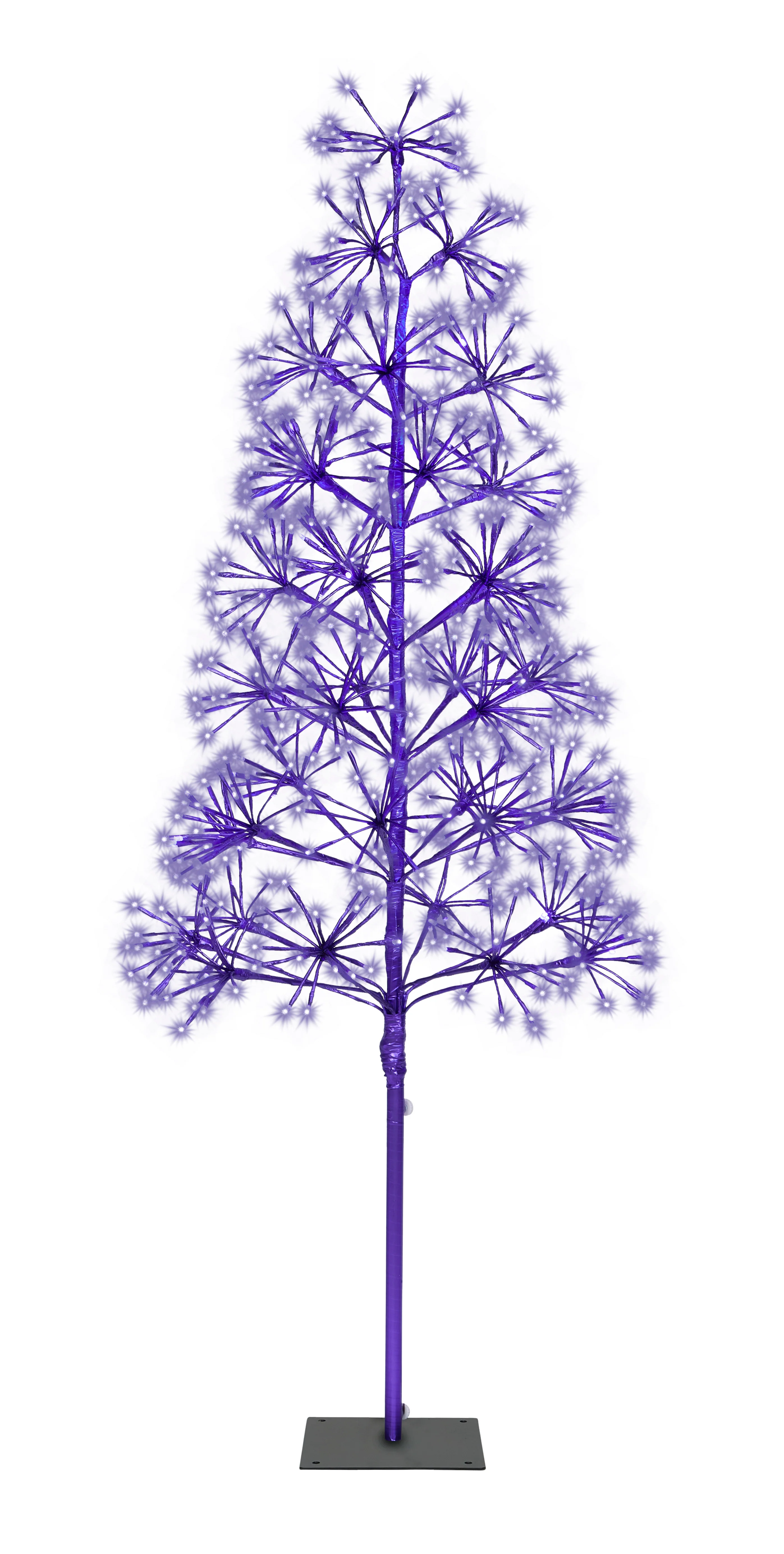 5' Purple Starburst LED Tree - Image 4