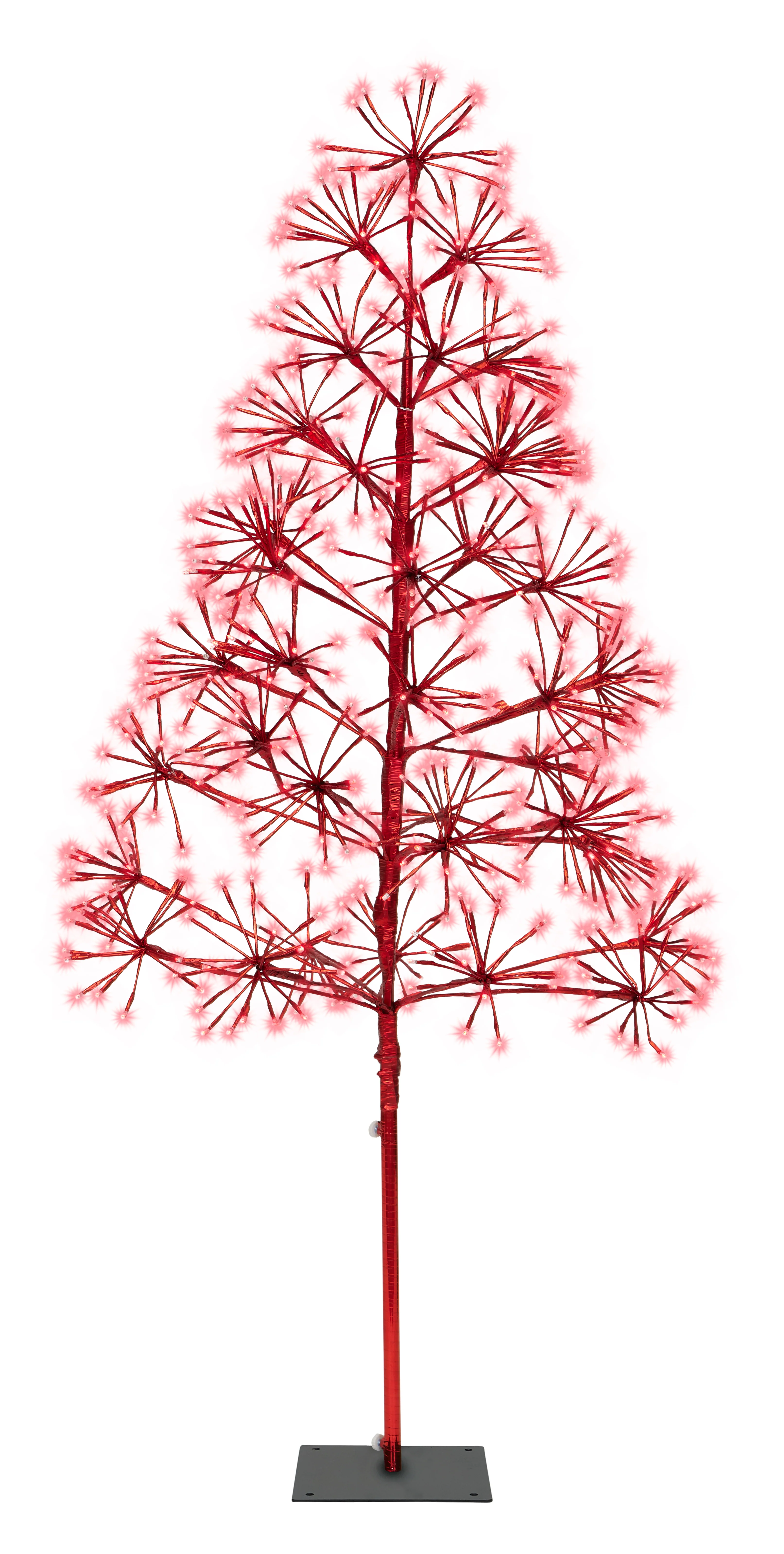 5' Red Starburst LED Tree - Image 4