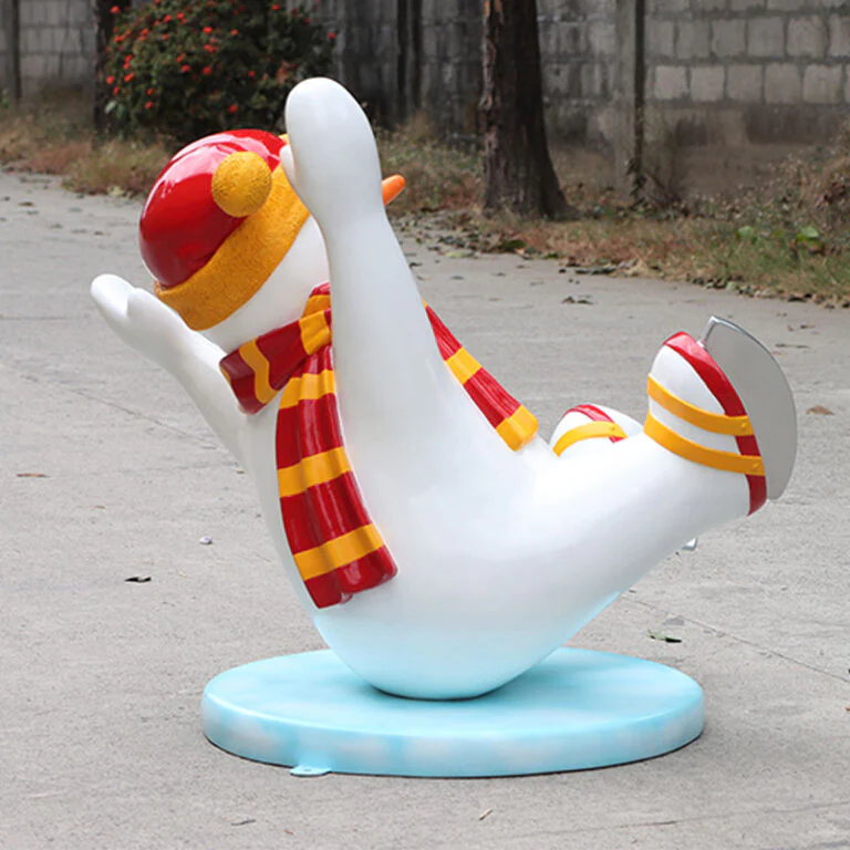 3' Skating Snowman Son - Image 2