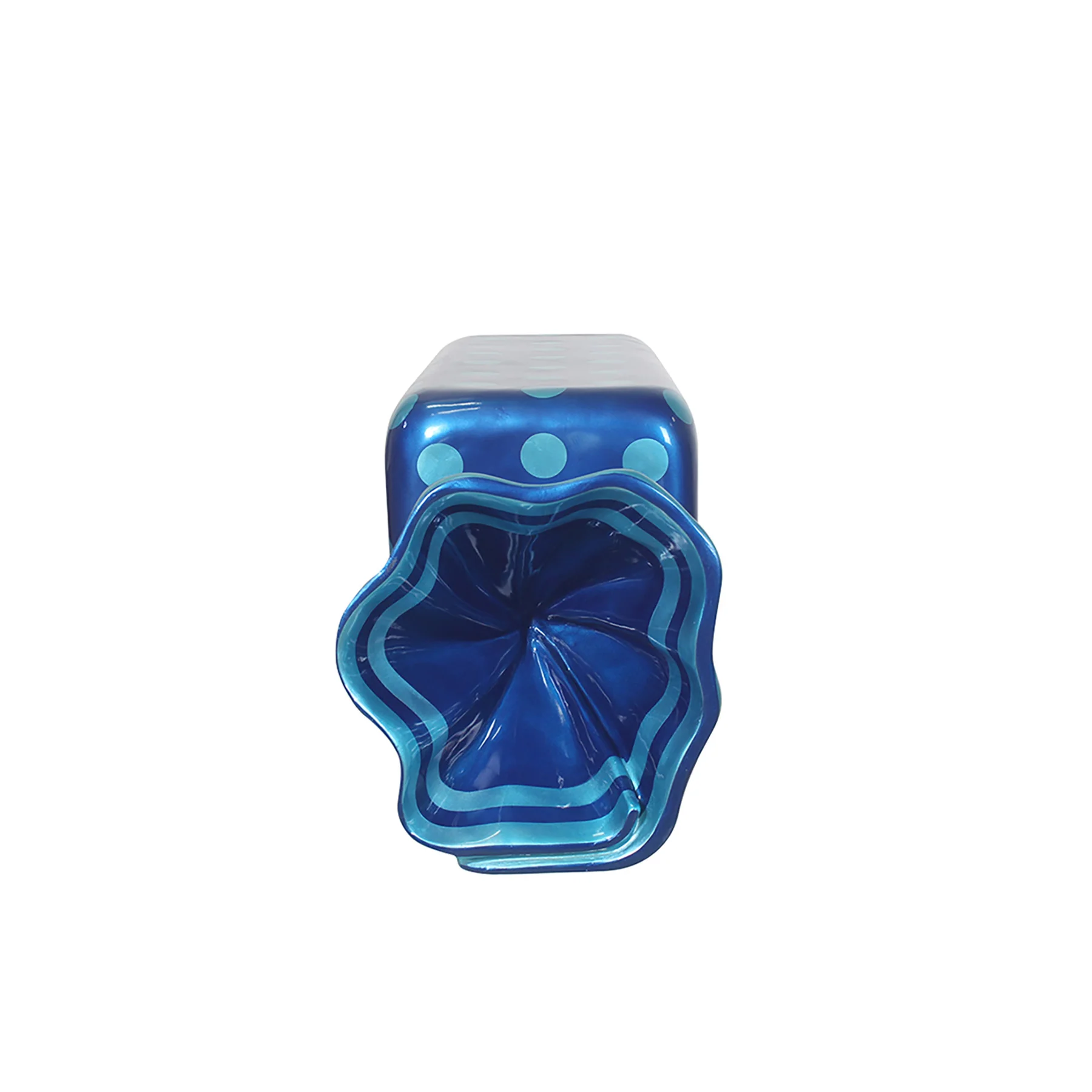 5' Wrapped Rectangle Candy with Blue Wrapper with Light Blue Polka Dots - Image 3