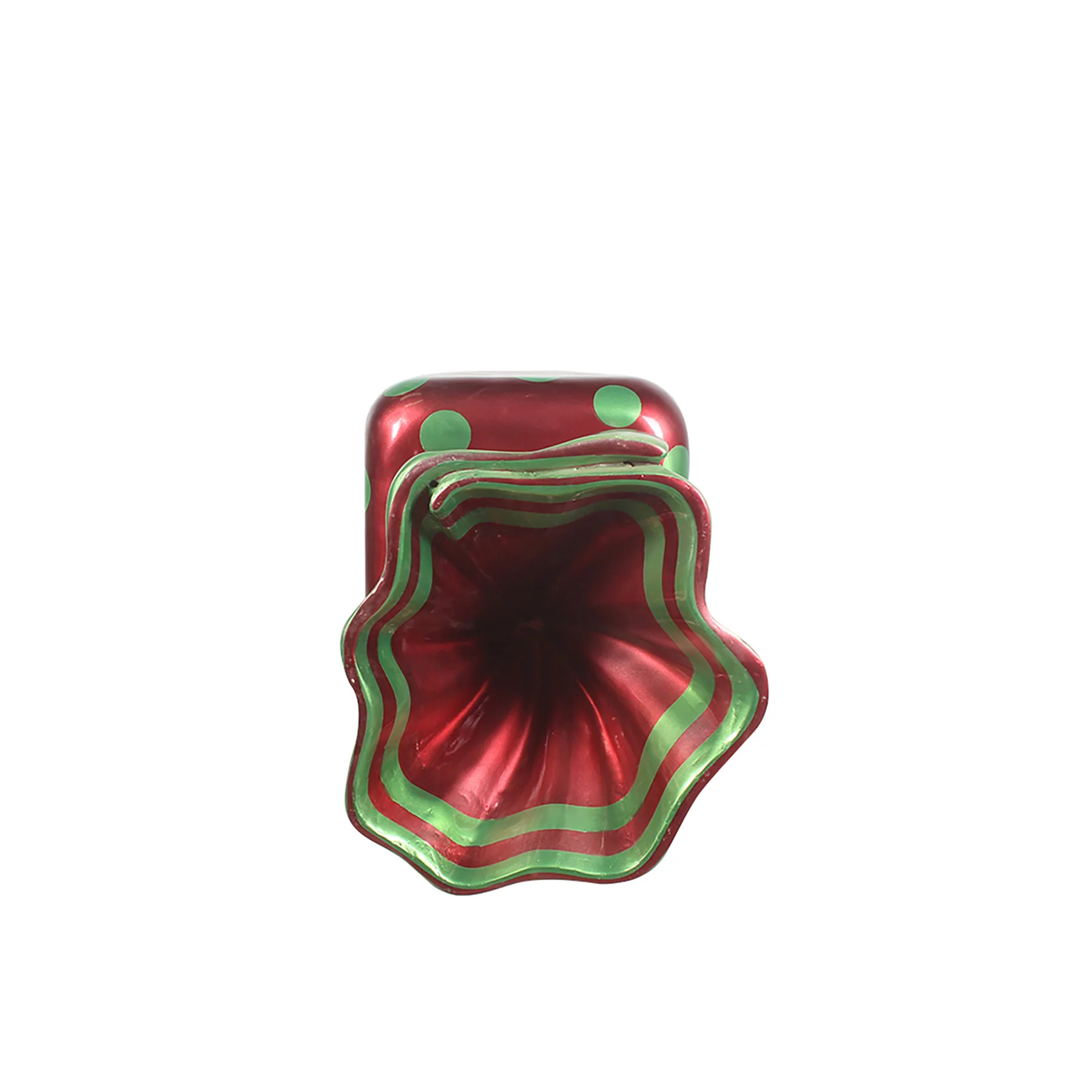 5' Wrapped Rectangle Candy with Red Wrapper with Green Polka Dots - Image 3