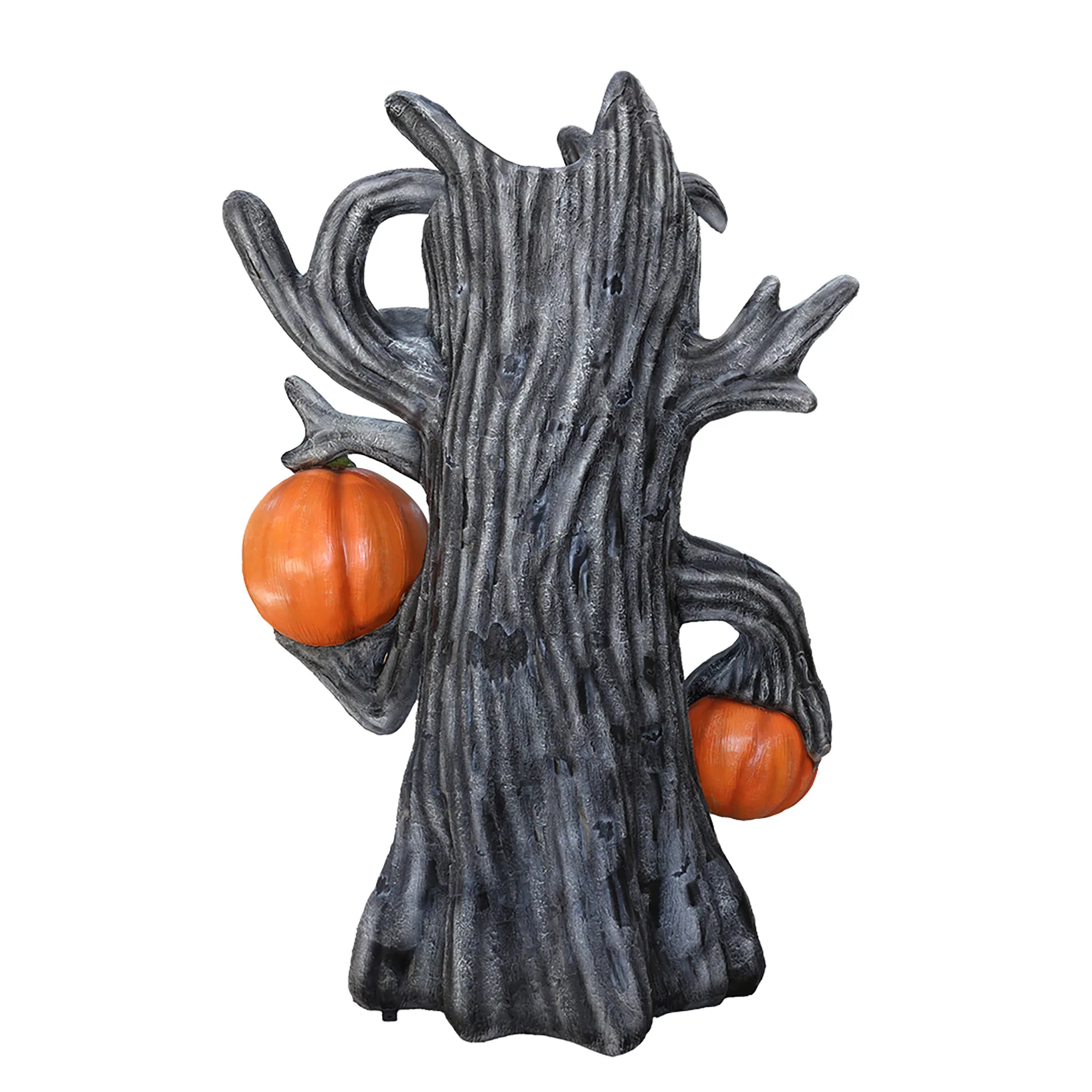 8' Spooky tree with pumpkins - Image 5