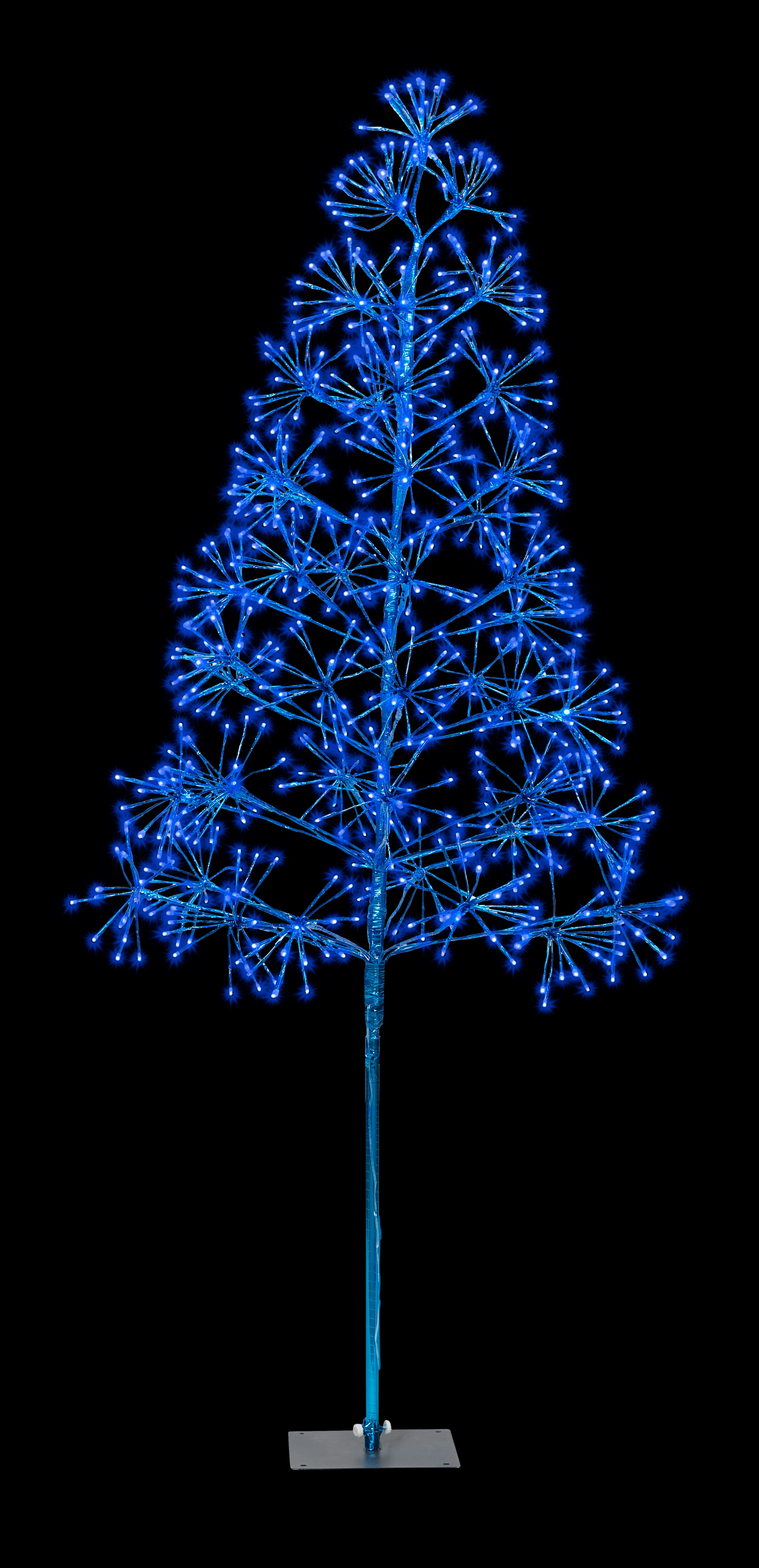 6' Blue Starburst LED Tree - Image 3
