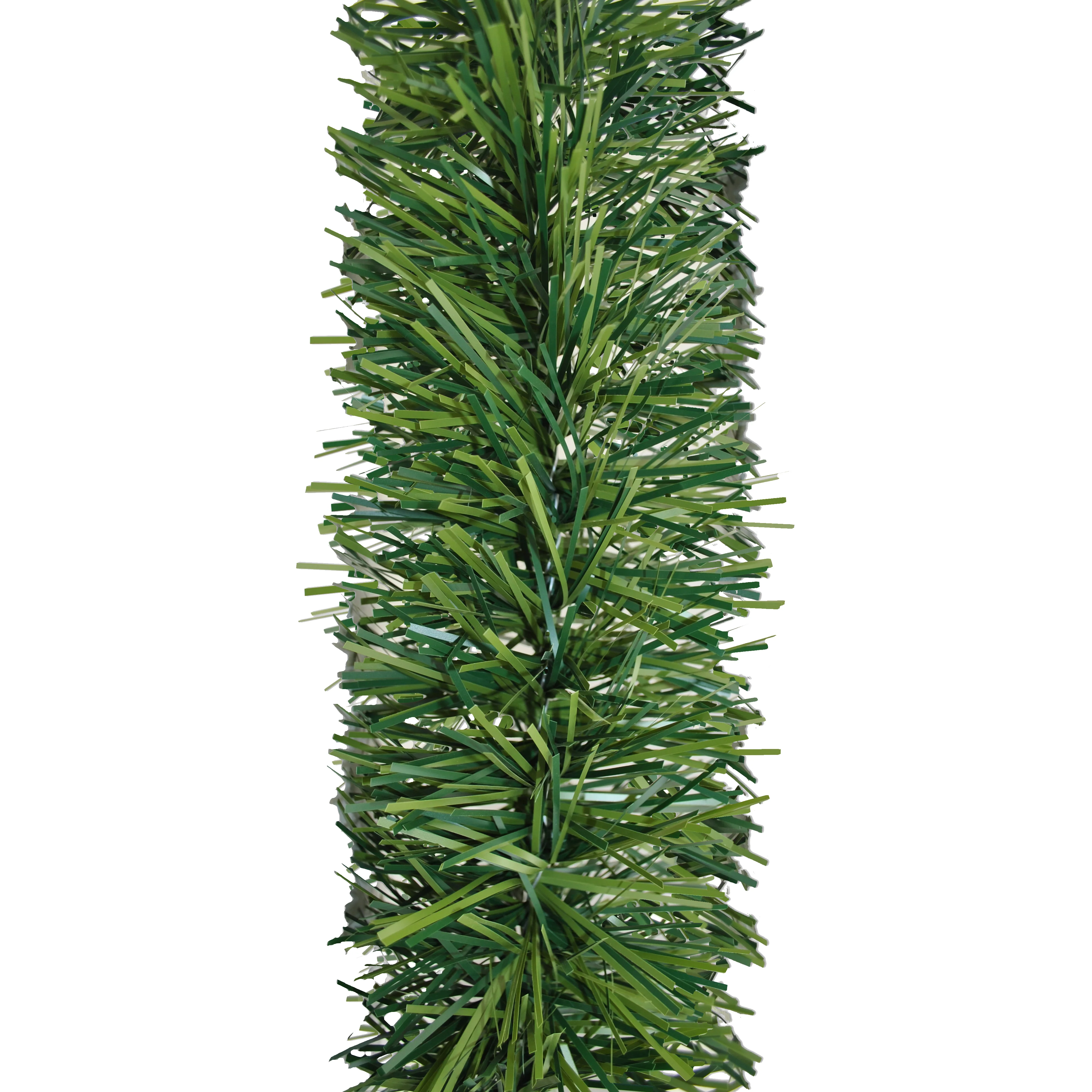 6" Matte Dark Green and Light Green Garland 20' Sections
