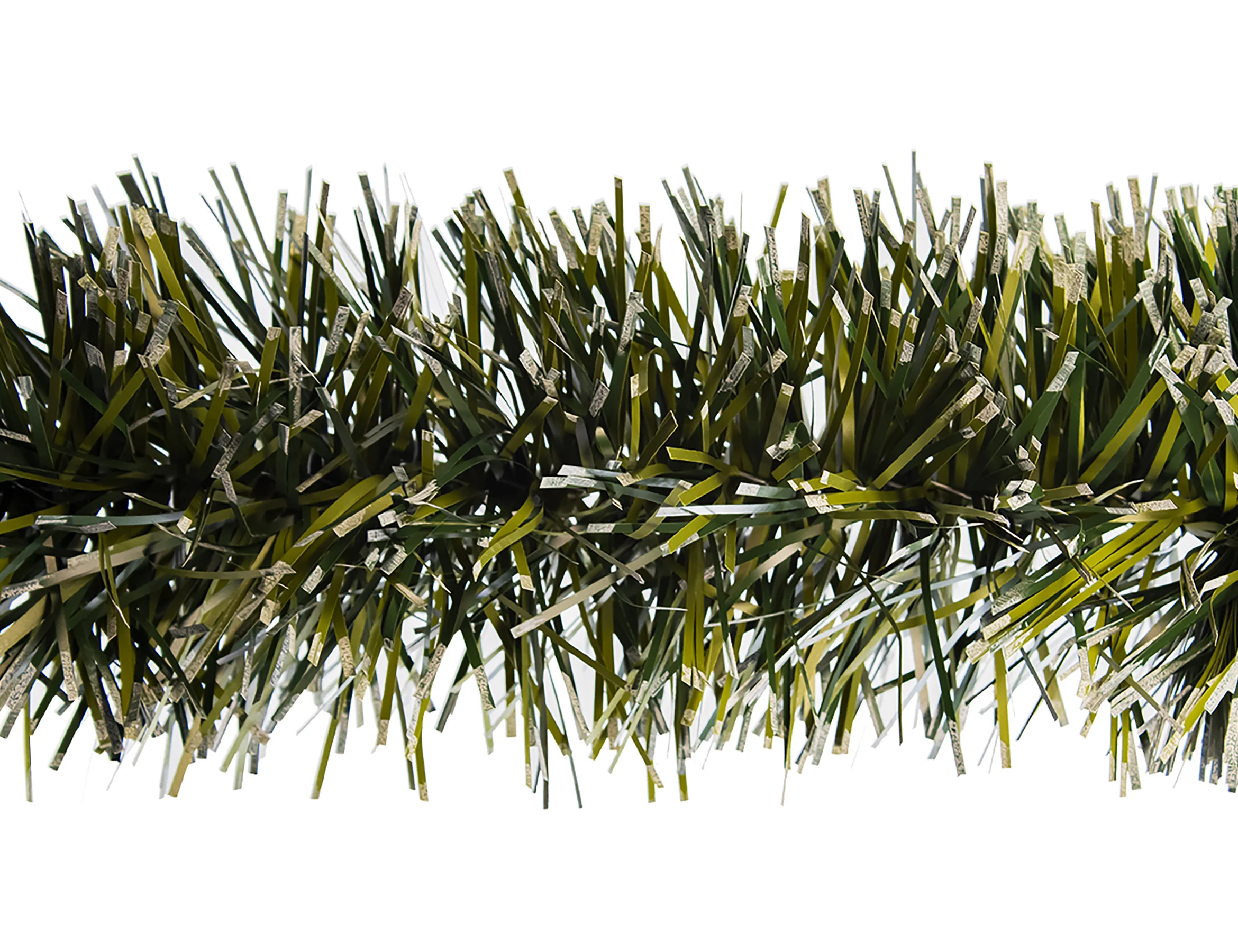 6" Matte Dark Green Natural Snow Tipped 20' Sections