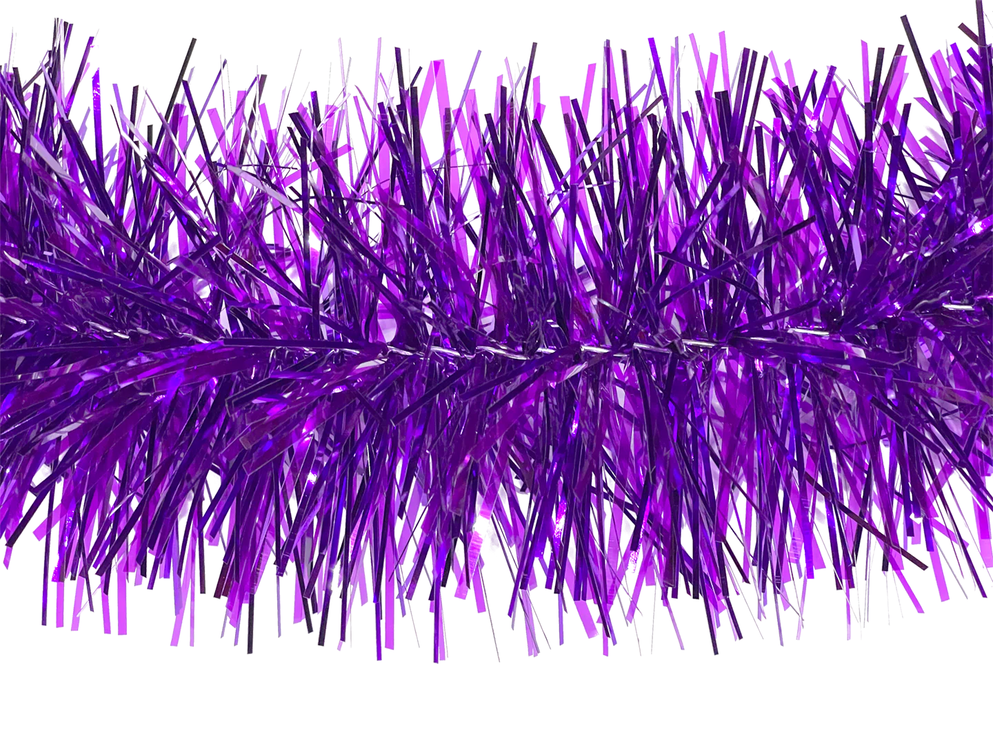 6" Metallic and Translucent Purple Garland 20' Sections