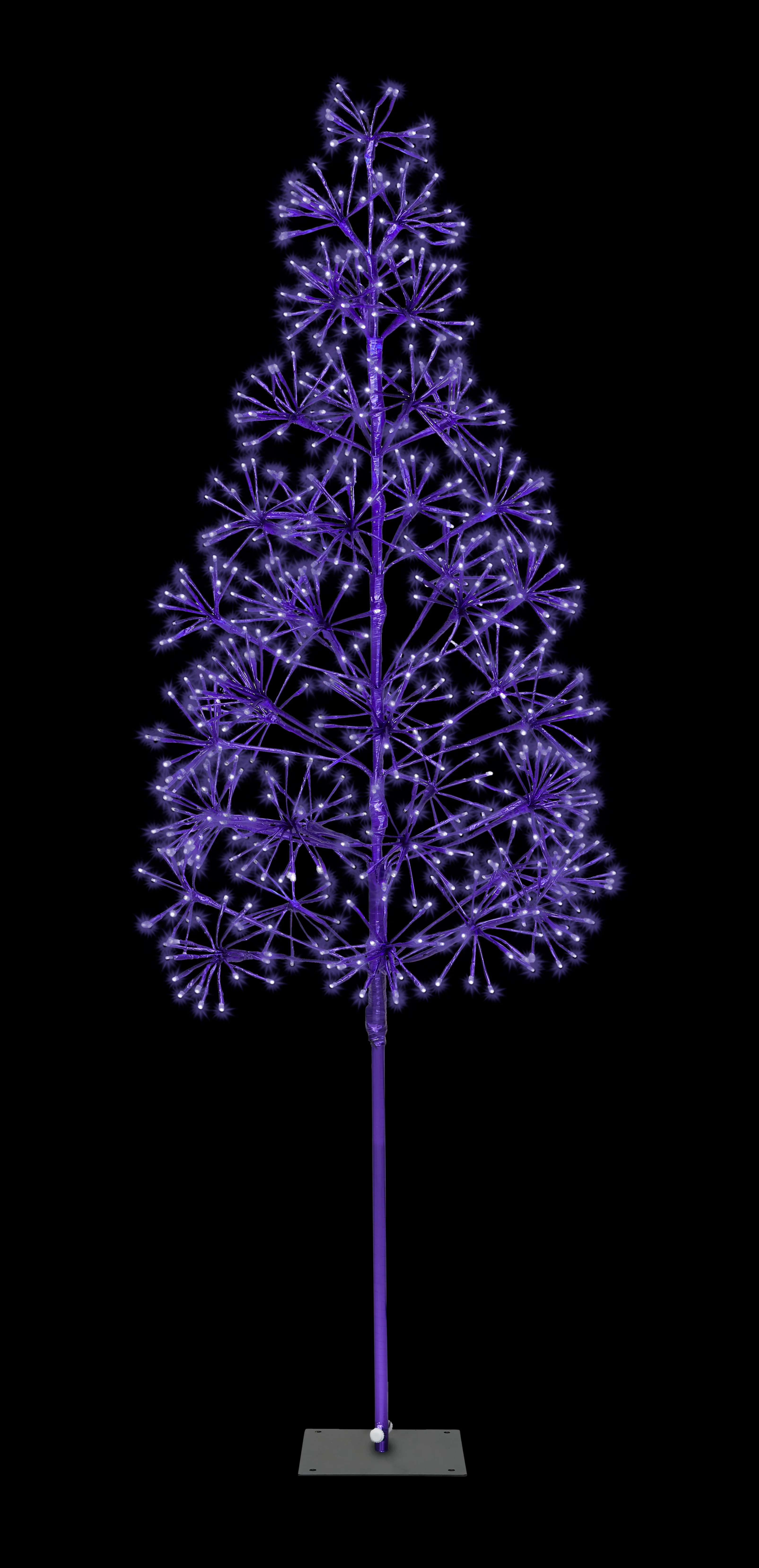 6' Purple Starburst LED Tree - Image 3