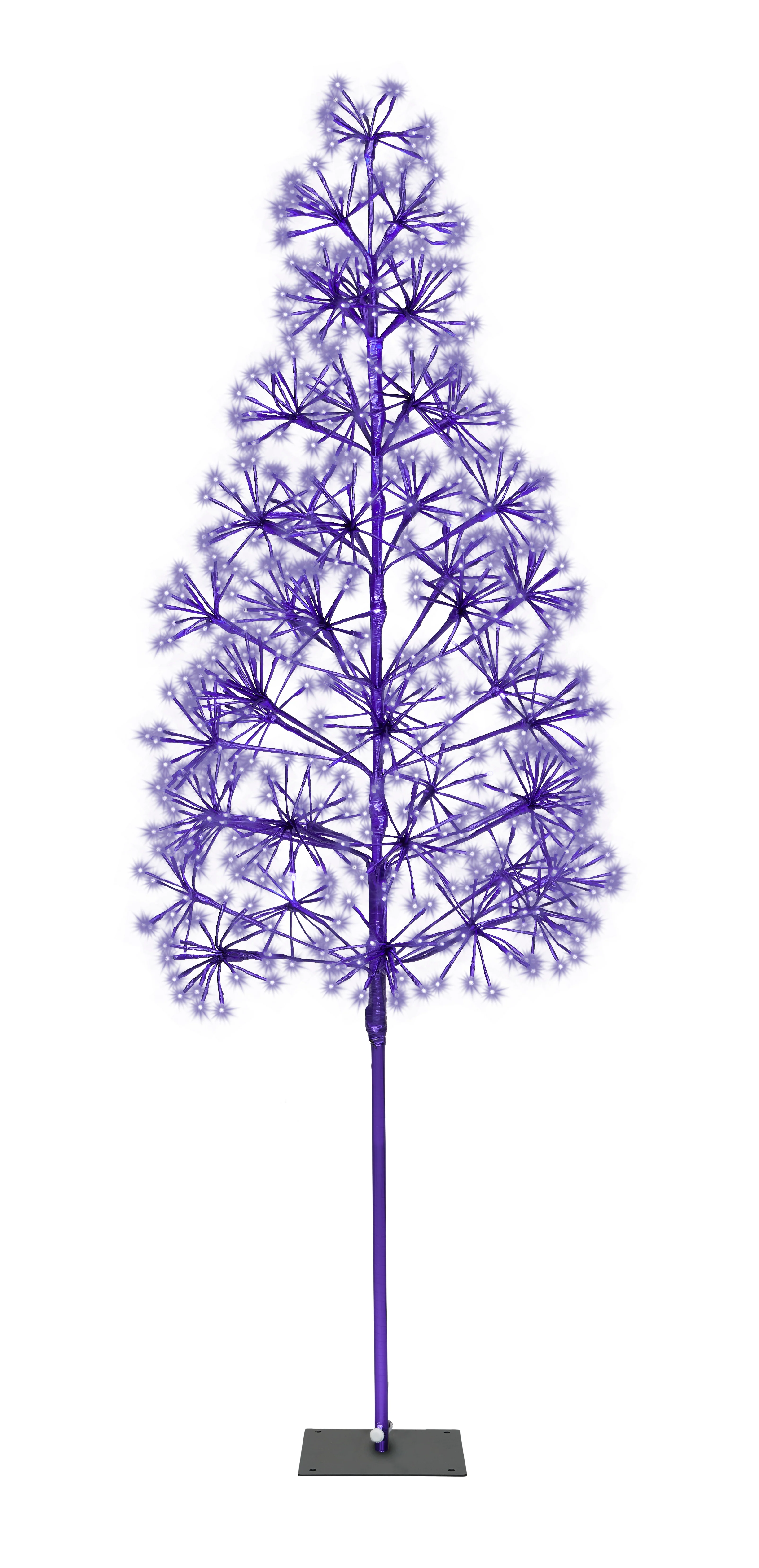 6' Purple Starburst LED Tree - Image 4