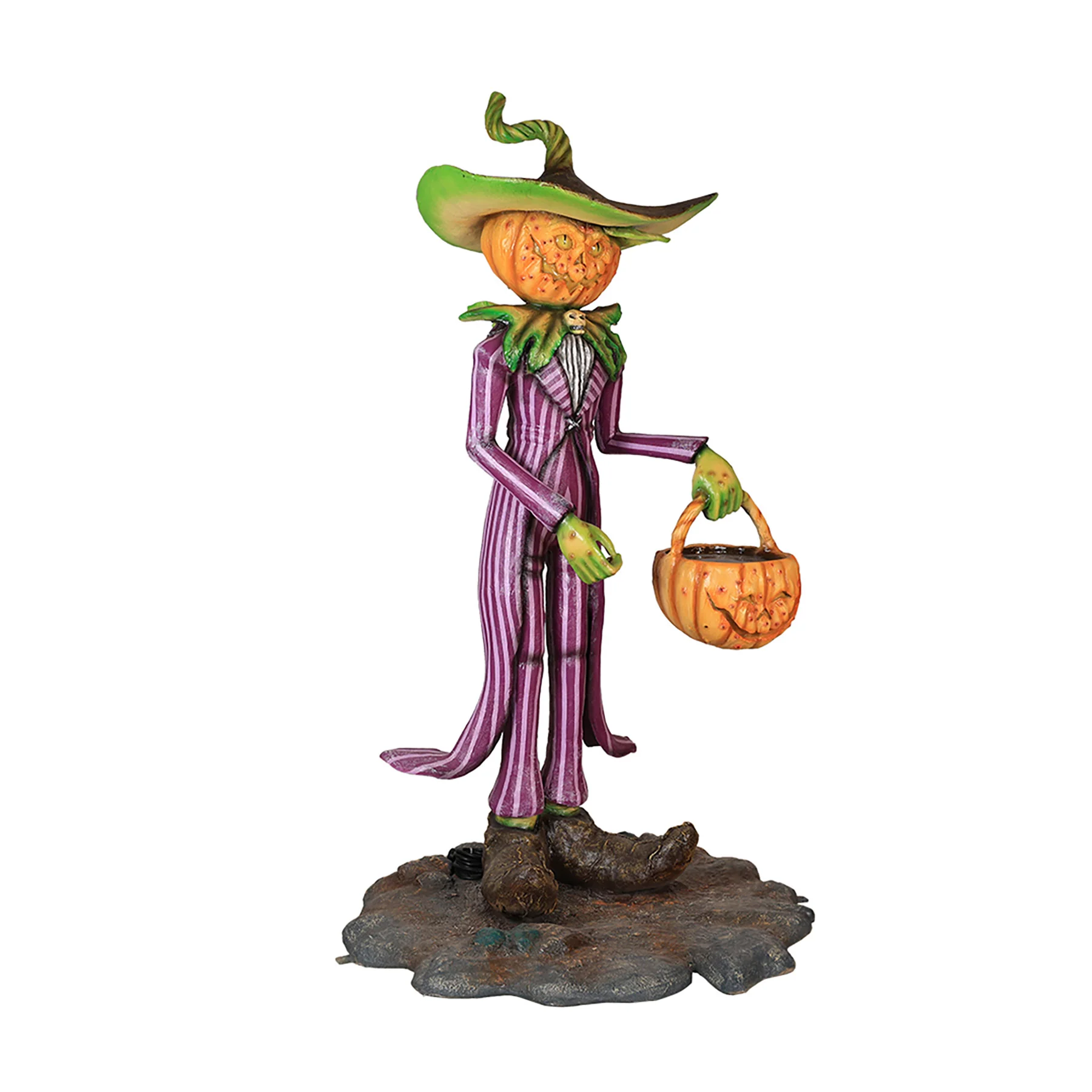 6' Spooky Pumpkin Butler - Image 4