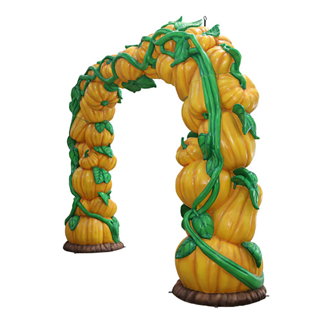 Pumpkin Arch with Leaves - Image 2