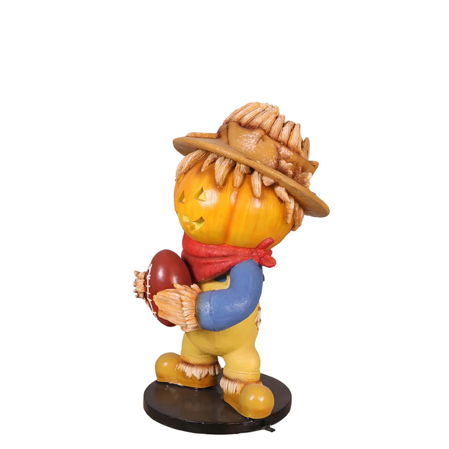 Pumpkin Scarecrow Family Boy 4.5' Tall - Image 2