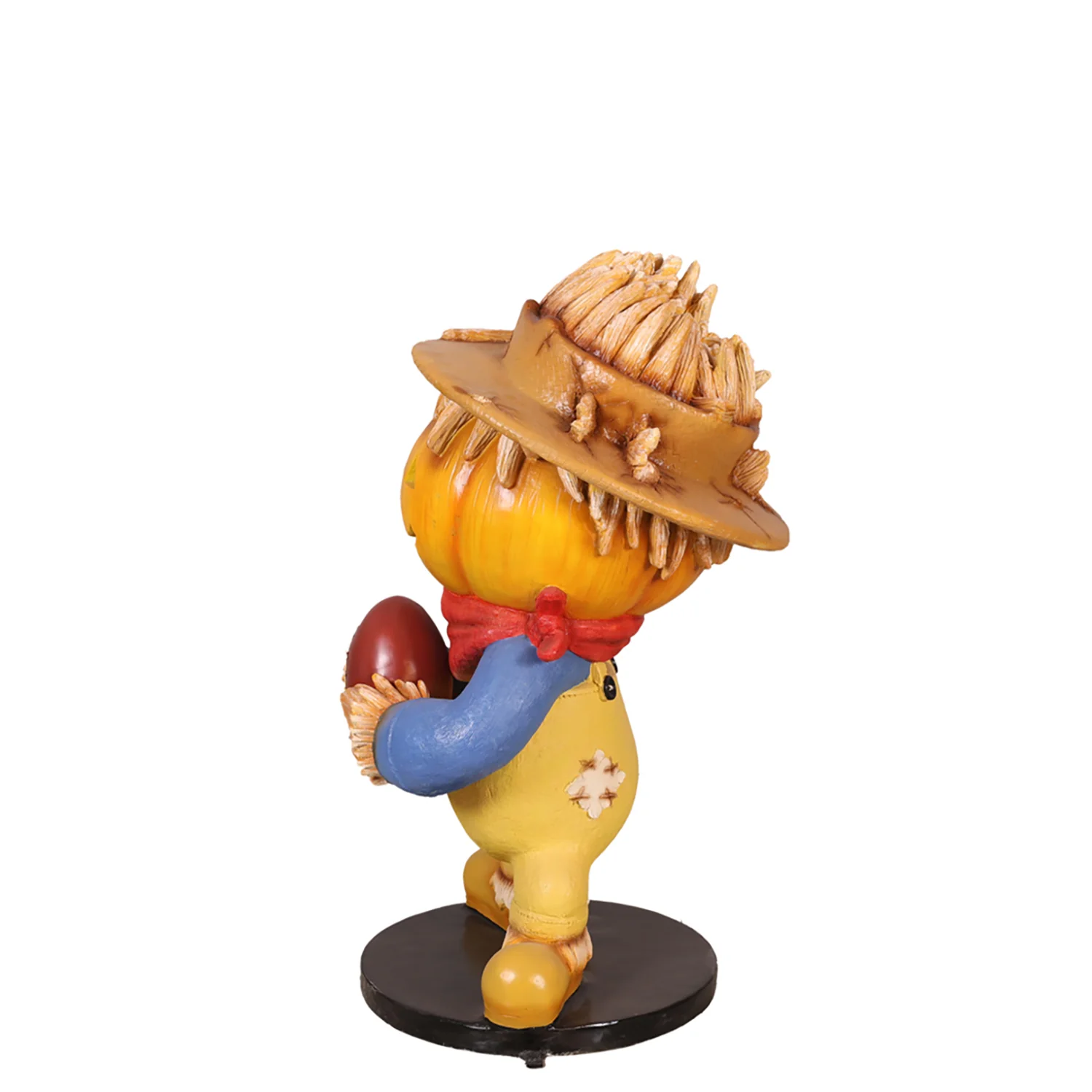 Pumpkin Scarecrow Family Boy 4.5' Tall - Image 3