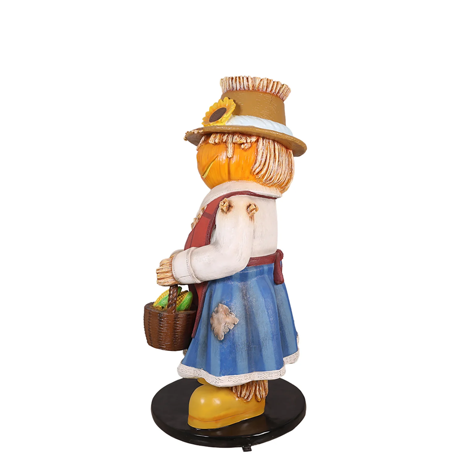 Pumpkin Scarecrow Family Ma 5.5' Tall - Image 3