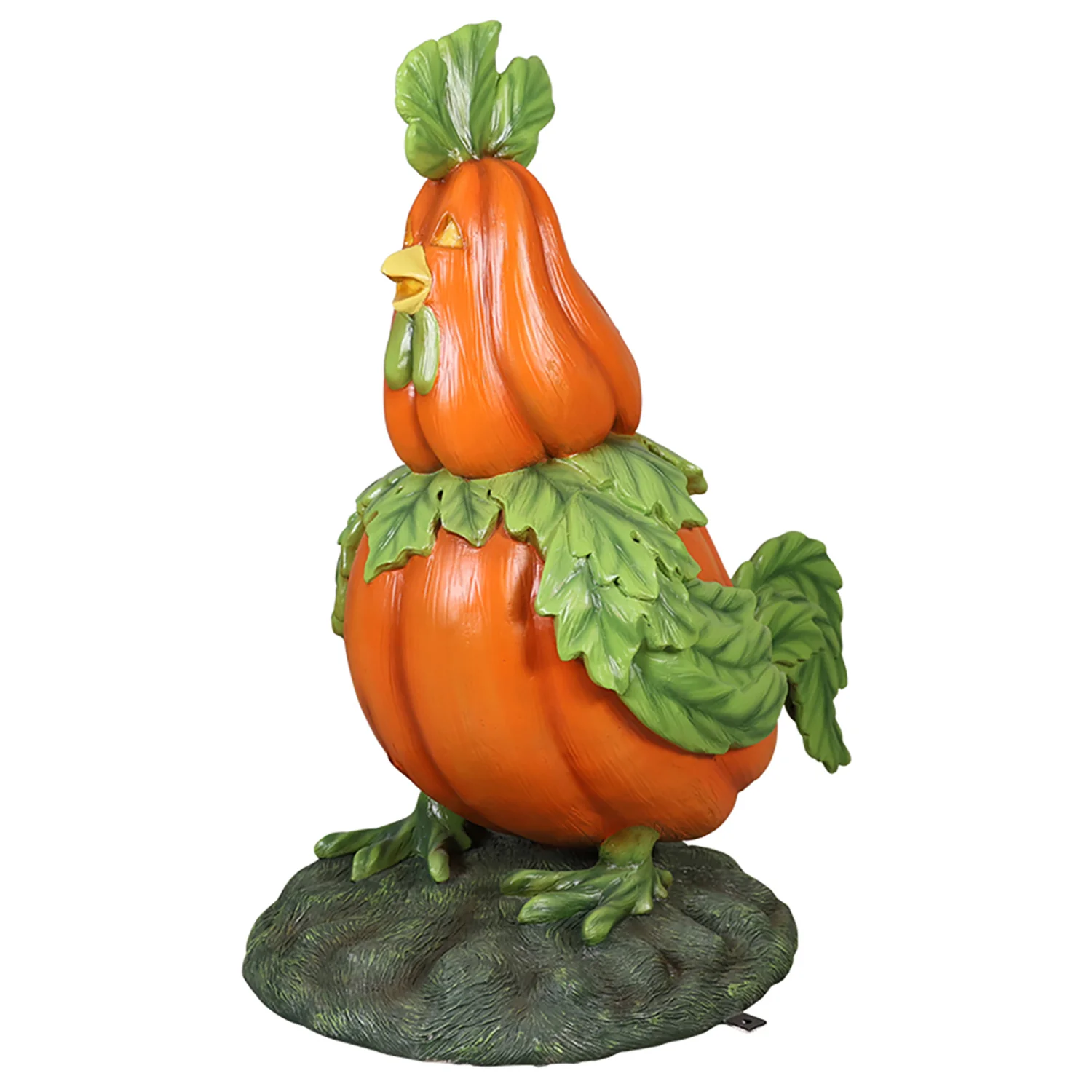 4' Pumpkin Rooster - Image 2